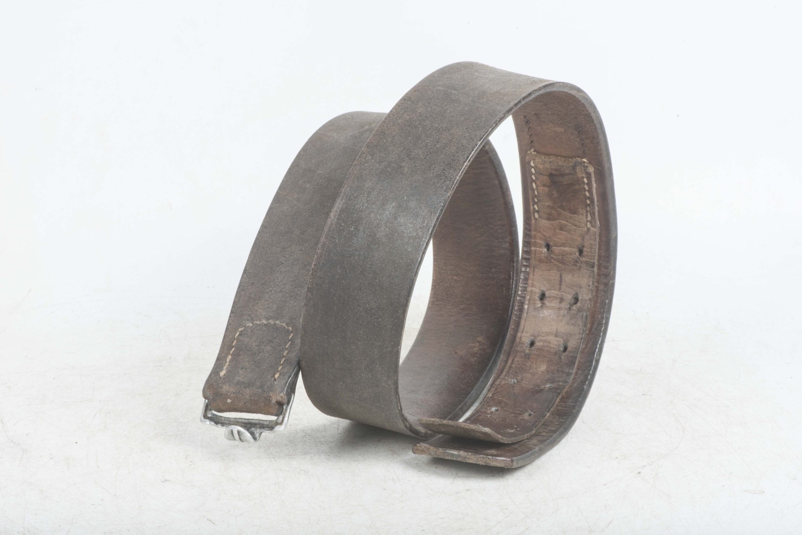 Pre war leather equipment belt size 90 marked Wilh. Brand, Heidelberg 1938 — image 9