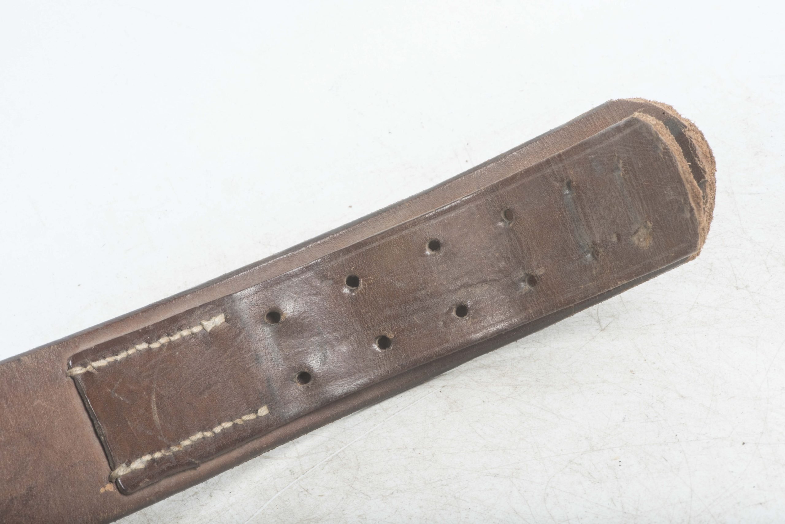 Leather equipment belt marked Wittkop & Co., Bielefeld 1942 named Uffz. Jung — image 9