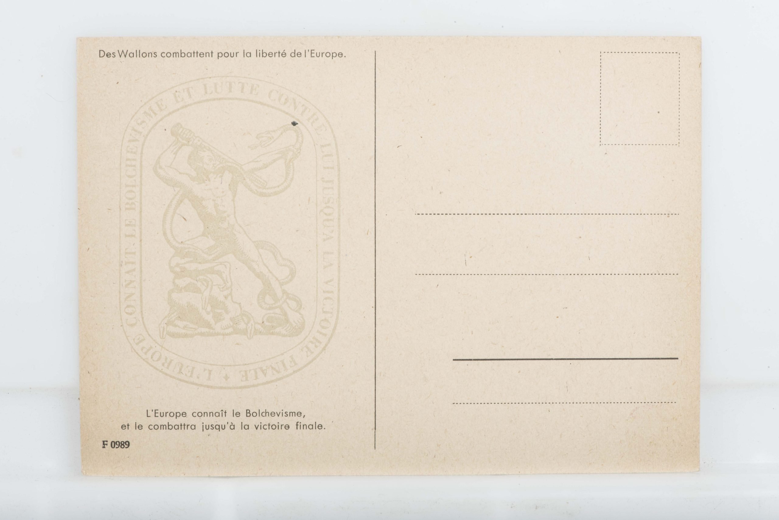 Postcard set of Leon Degrelle with Legion Wallonie — image 2