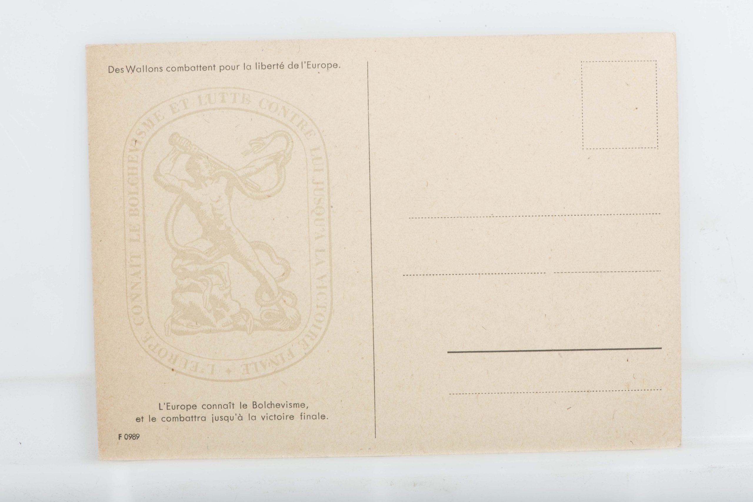 Postcard set of Leon Degrelle with Legion Wallonie — image 25