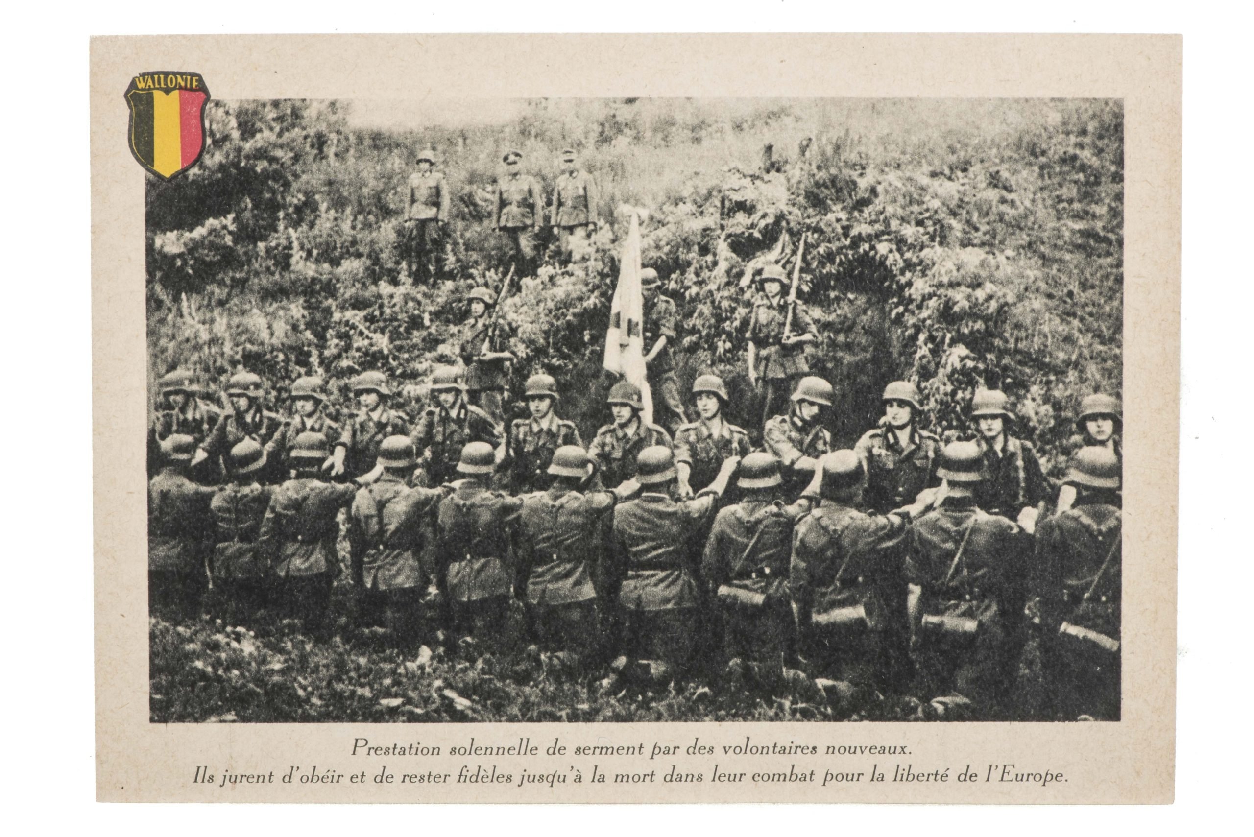 Postcard set of Leon Degrelle with Legion Wallonie — image 28