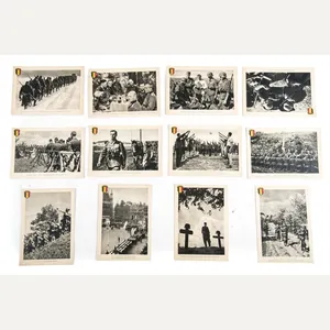 Postcard set of Leon Degrelle with Legion Wallonie