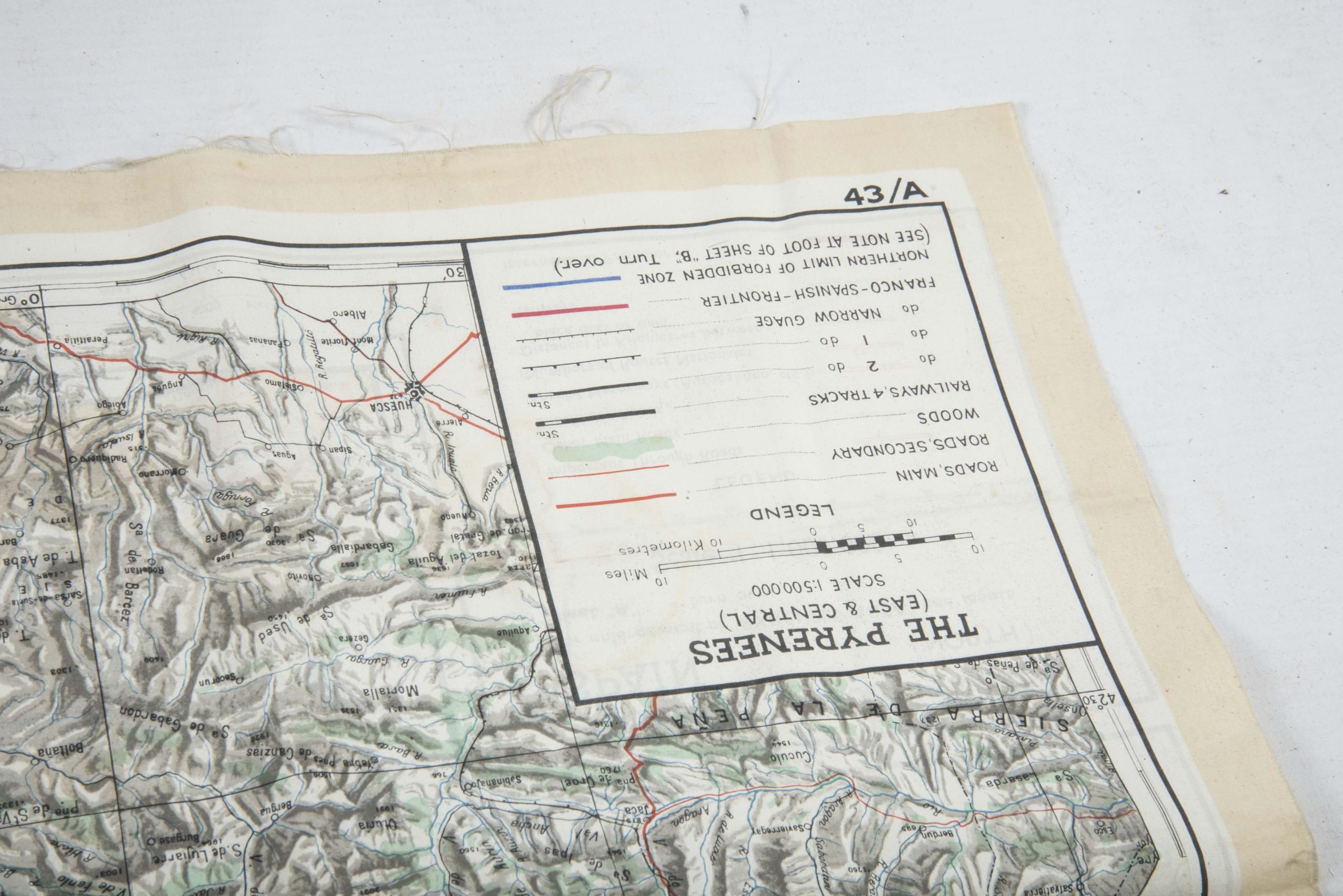 Silk escape map 43A/43B France, Holland, Belgium — image 5