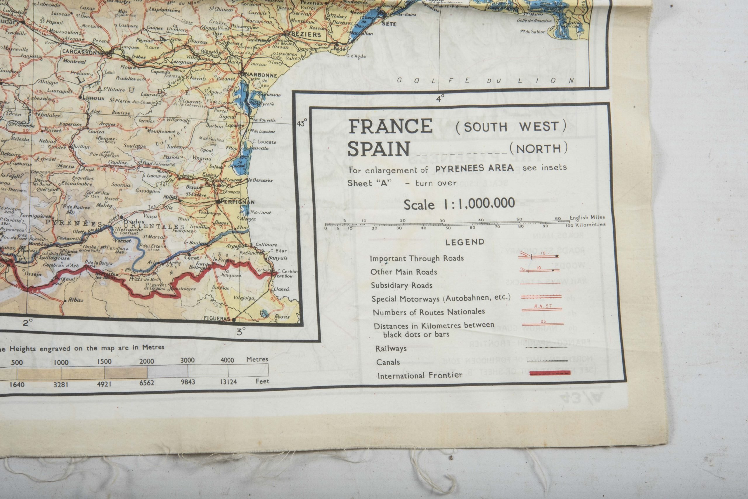 Silk escape map 43A/43B France, Holland, Belgium — image 7