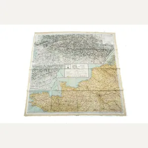 Silk escape map 43A/43B France, Holland, Belgium