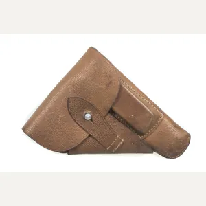 Brown leather 7,65 mm holster marked R. Ehrhardt Pöessneck 1943