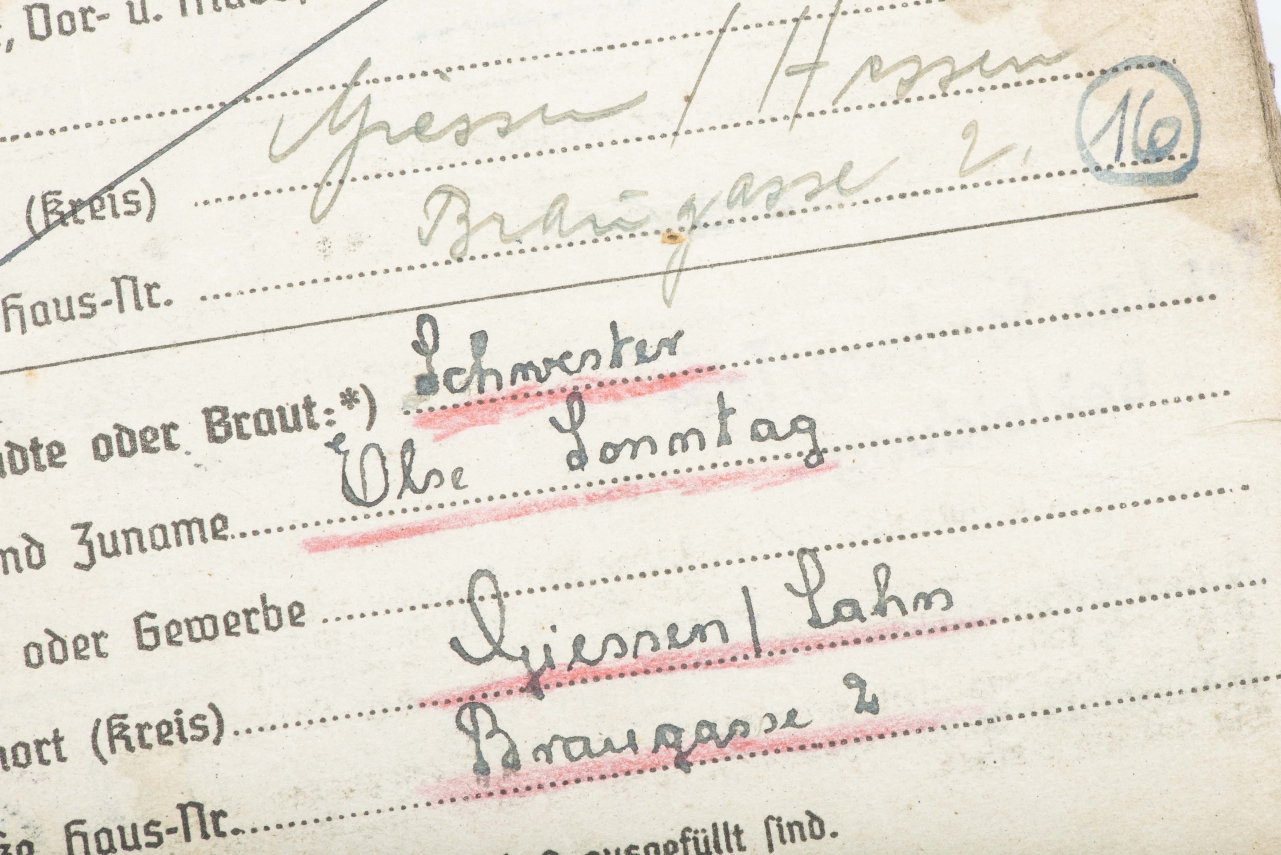 Soldbuch to Karl Ernst Sonntag, Grenadier Regiment 1044 — image 14