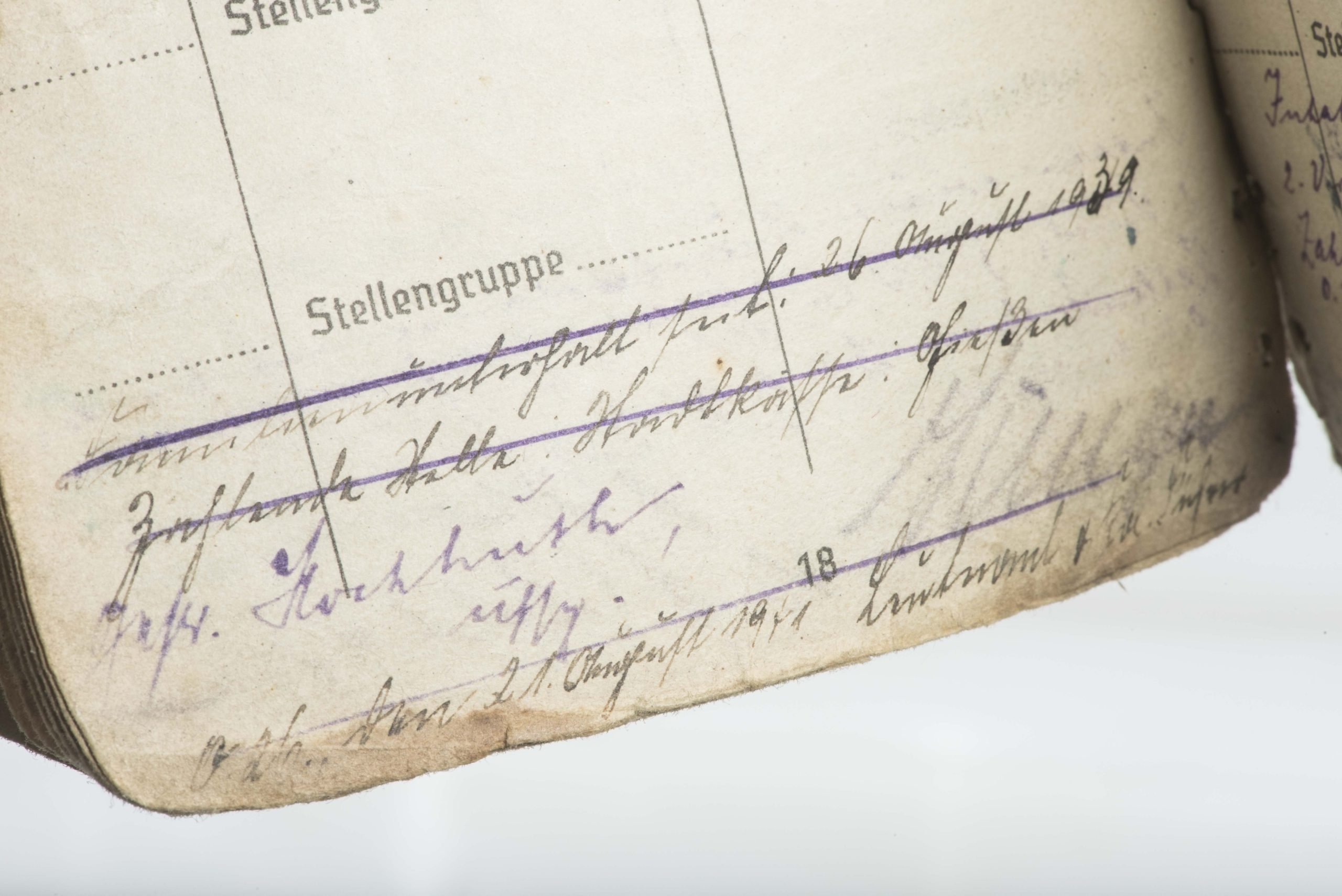 Soldbuch to Karl Ernst Sonntag, Grenadier Regiment 1044 — image 26