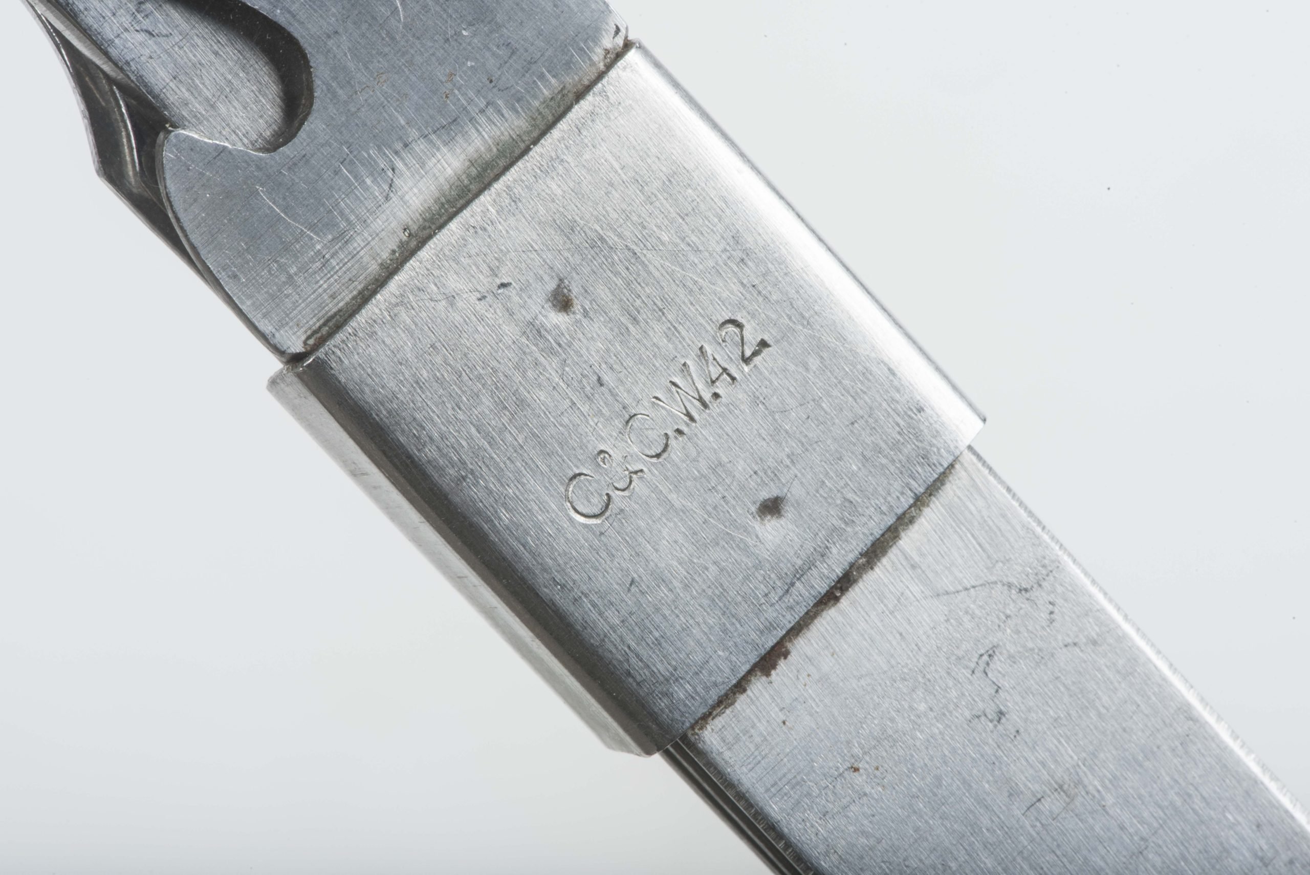 Rare Wehrmacht issue field cutlery set marked C&CW 42 — image 4