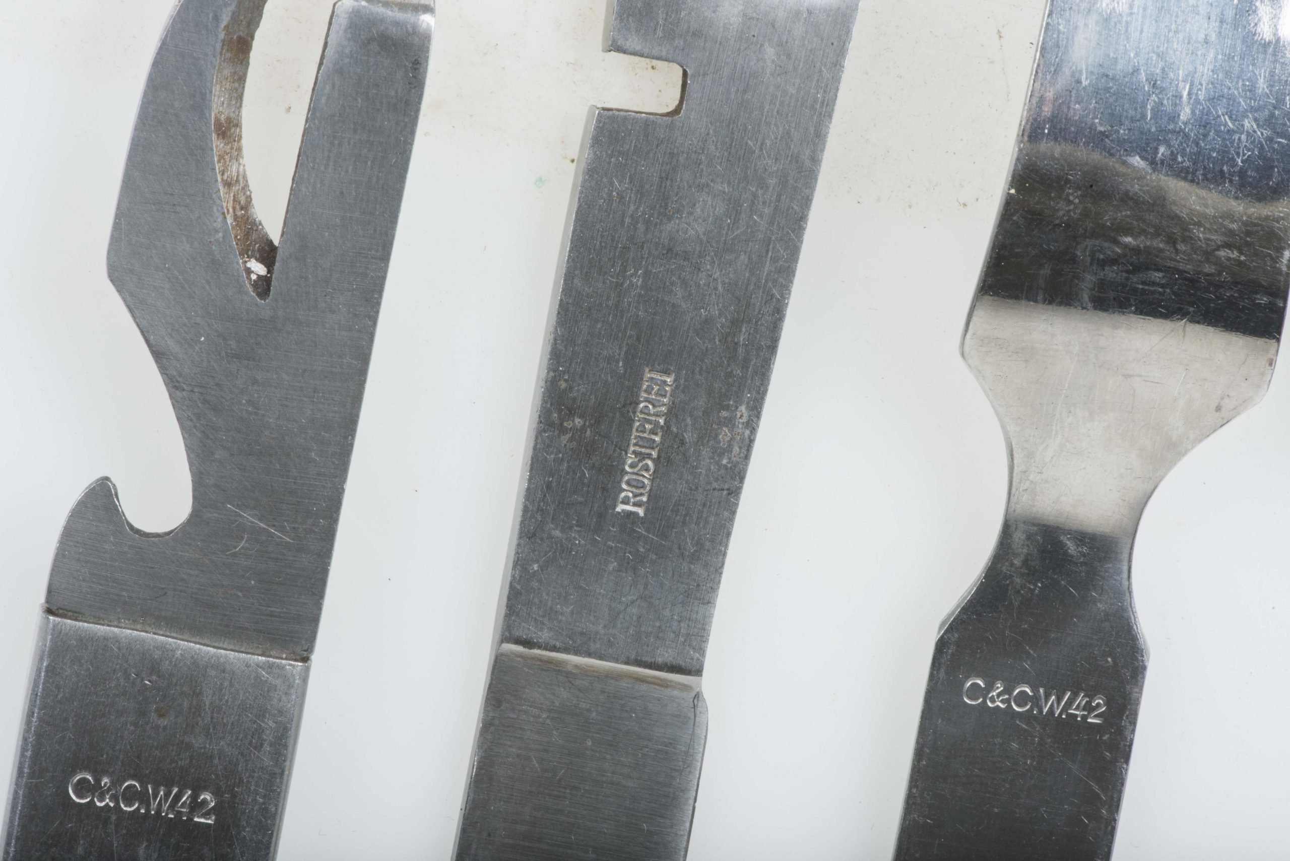 Rare Wehrmacht issue field cutlery set marked C&CW 42 — image 7