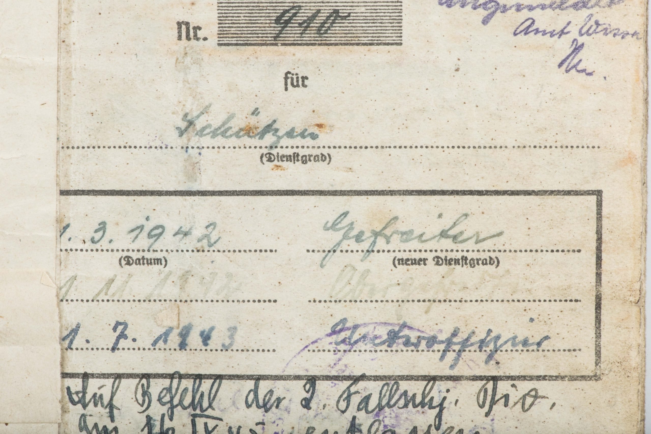 Nahkampfspange Soldbuch grouping Paul Pützer, Grenadier-Regiment 453 and 2. Fallschirmjäger-Division — image 41