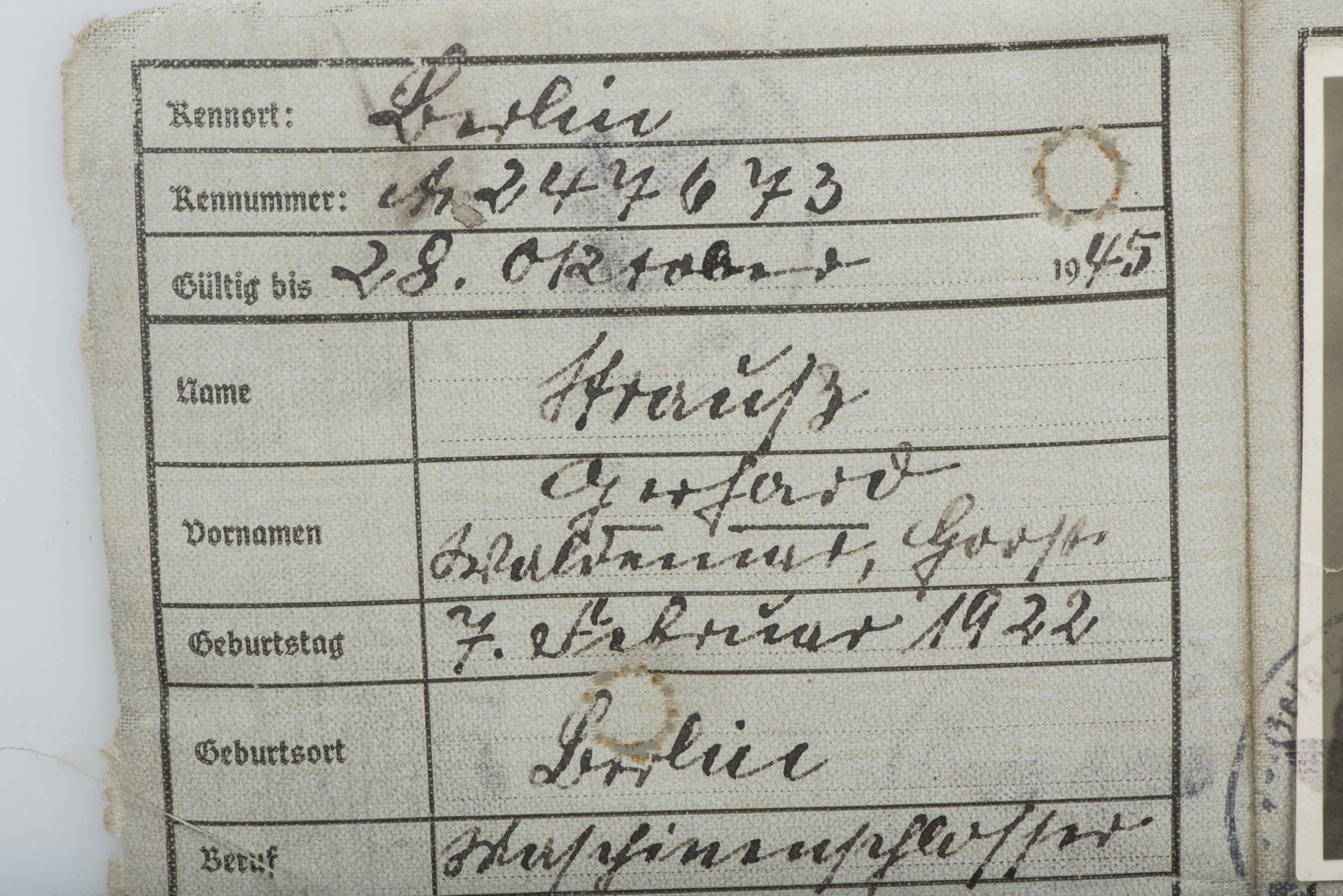 Afrikakorps Soldbuch grouping to Gefreiter Gerhard Strauß — image 16