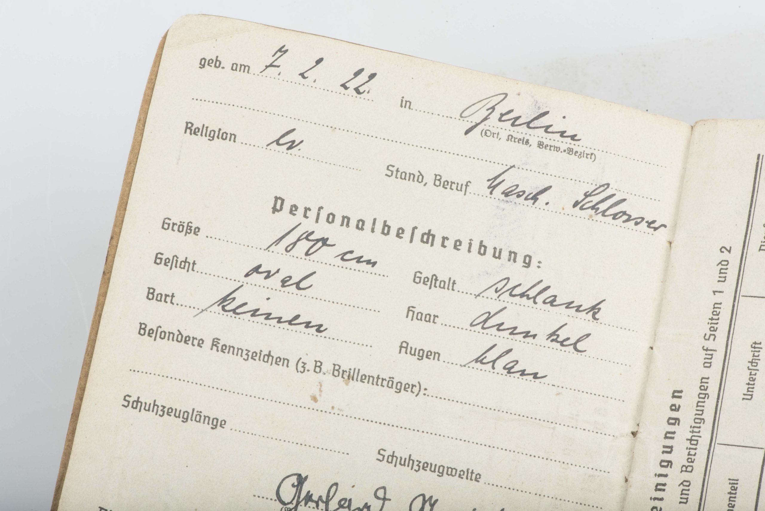 Afrikakorps Soldbuch grouping to Gefreiter Gerhard Strauß — image 32