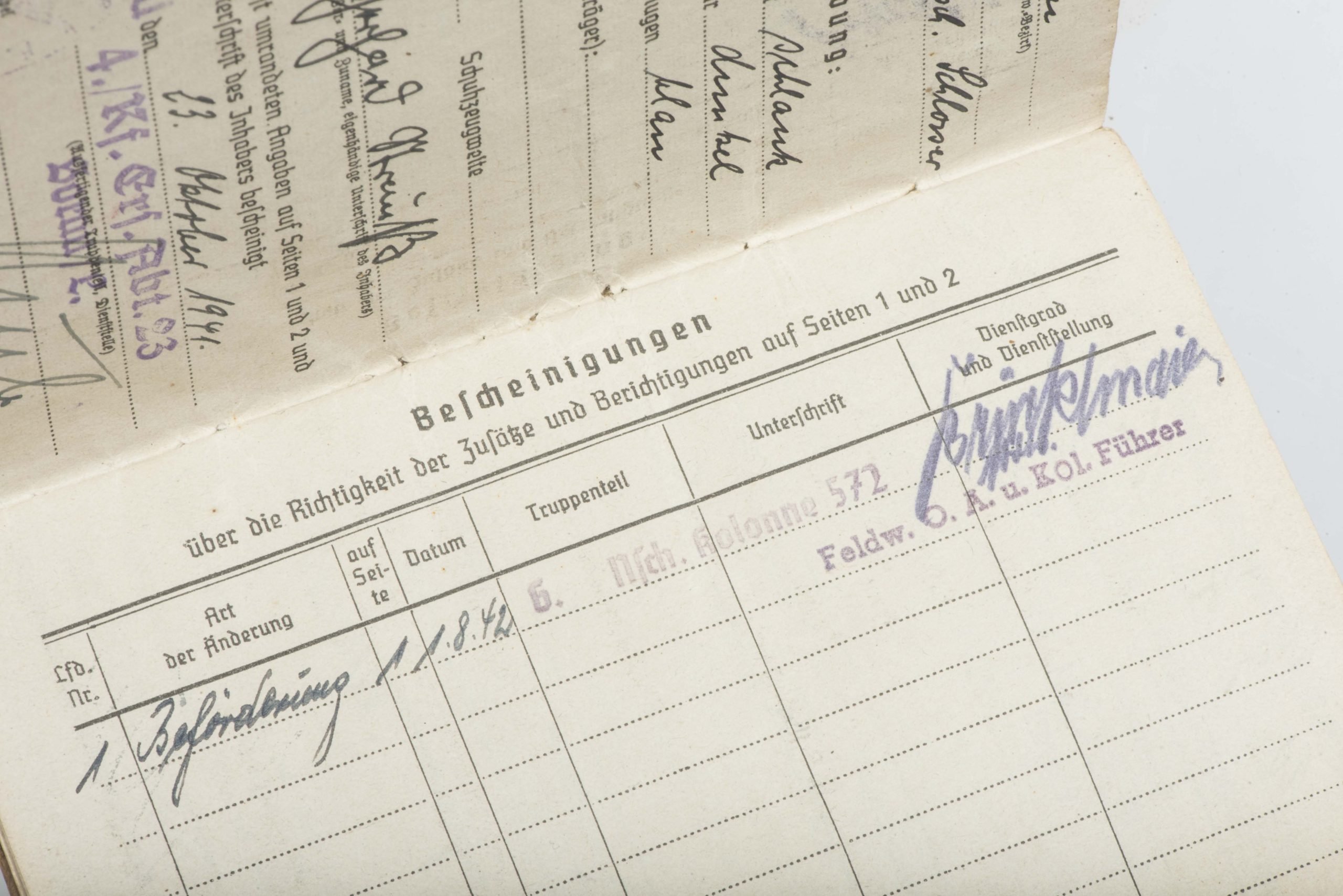 Afrikakorps Soldbuch grouping to Gefreiter Gerhard Strauß — image 34