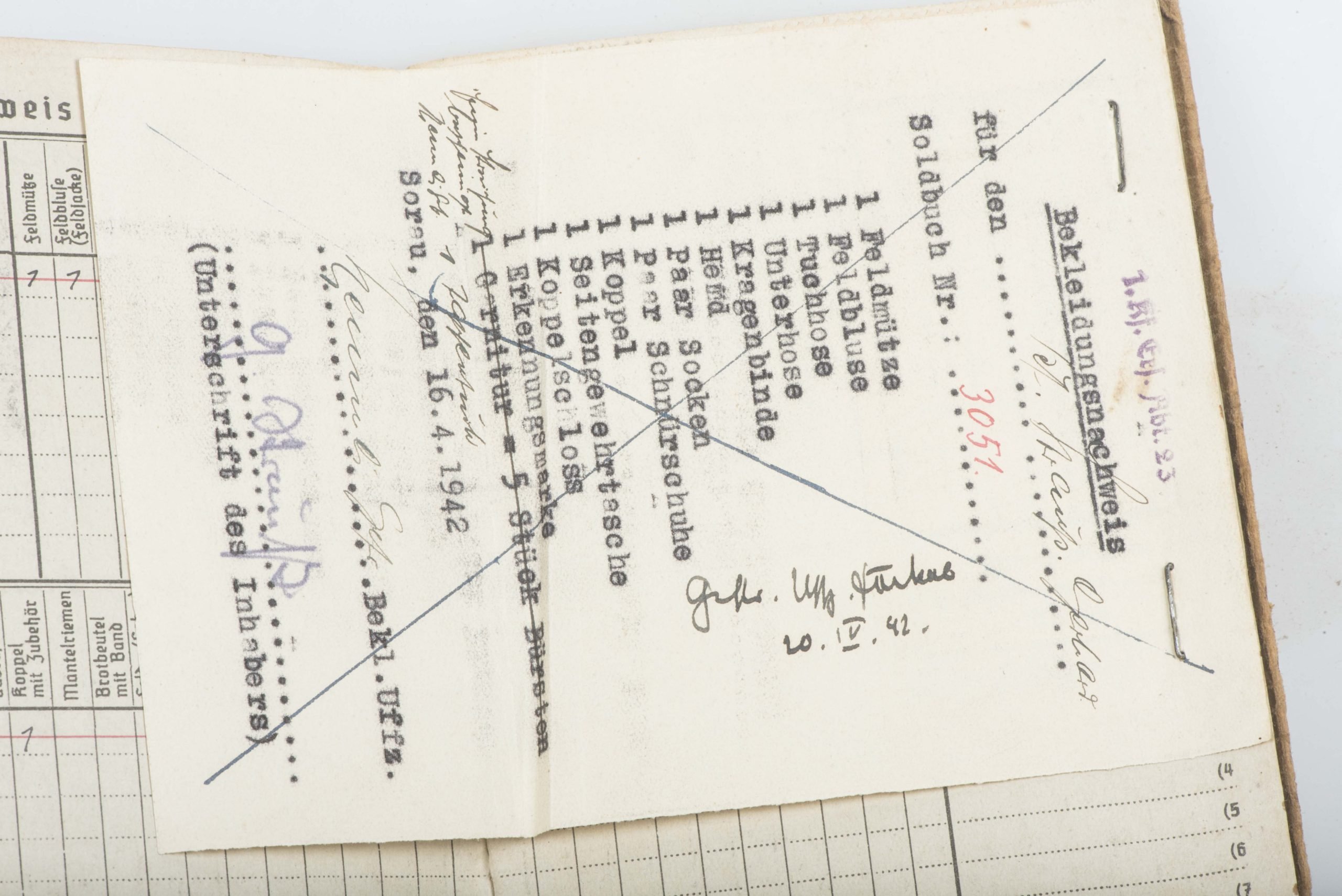Afrikakorps Soldbuch grouping to Gefreiter Gerhard Strauß — image 37