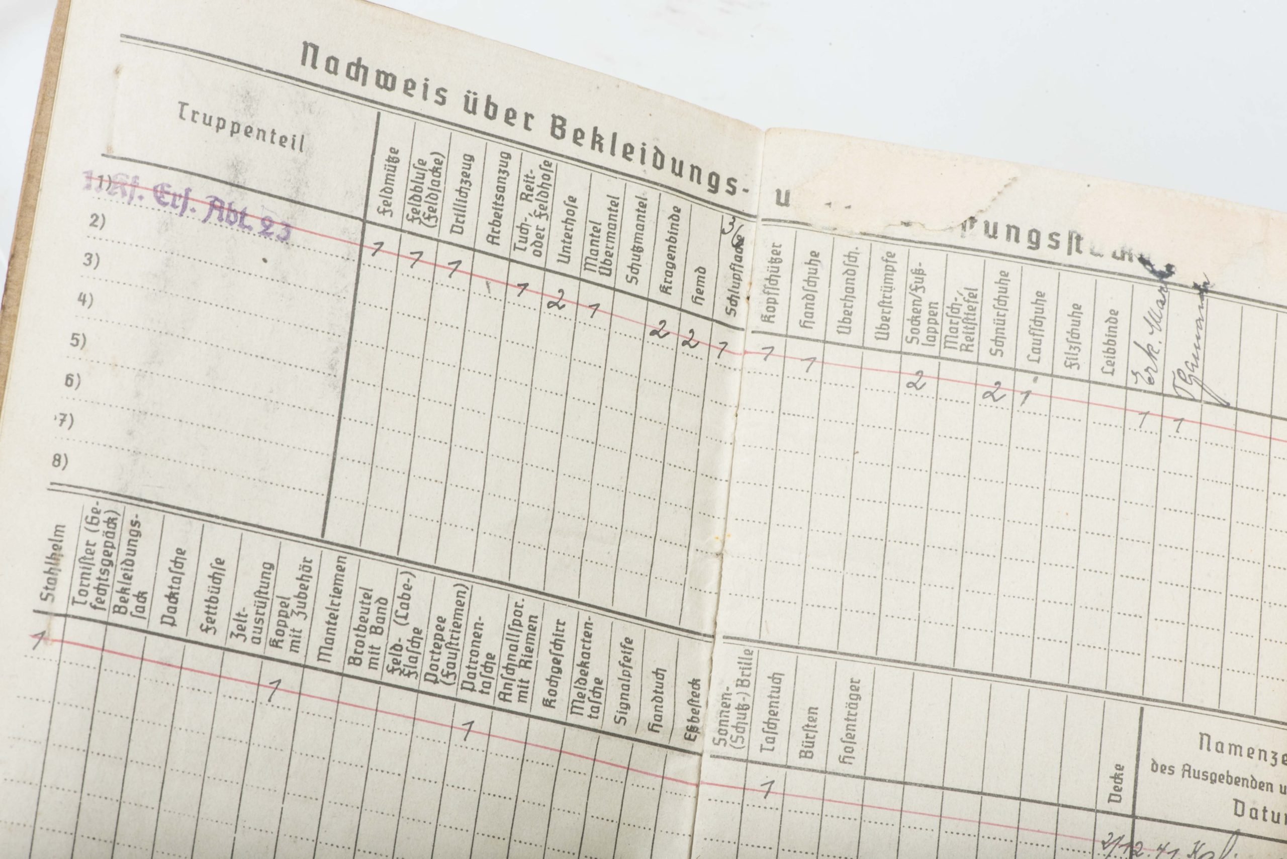 Afrikakorps Soldbuch grouping to Gefreiter Gerhard Strauß — image 40