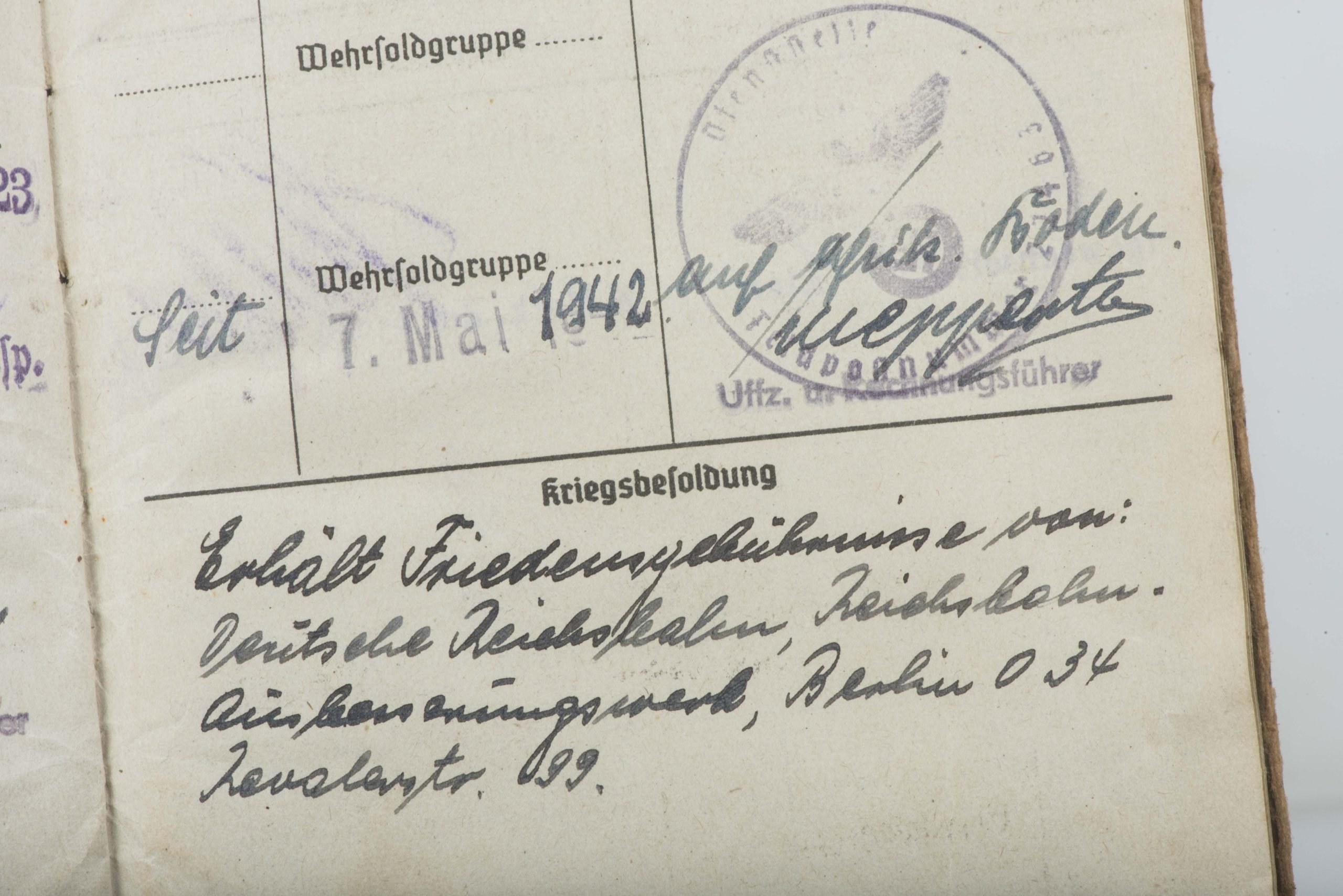 Afrikakorps Soldbuch grouping to Gefreiter Gerhard Strauß — image 51