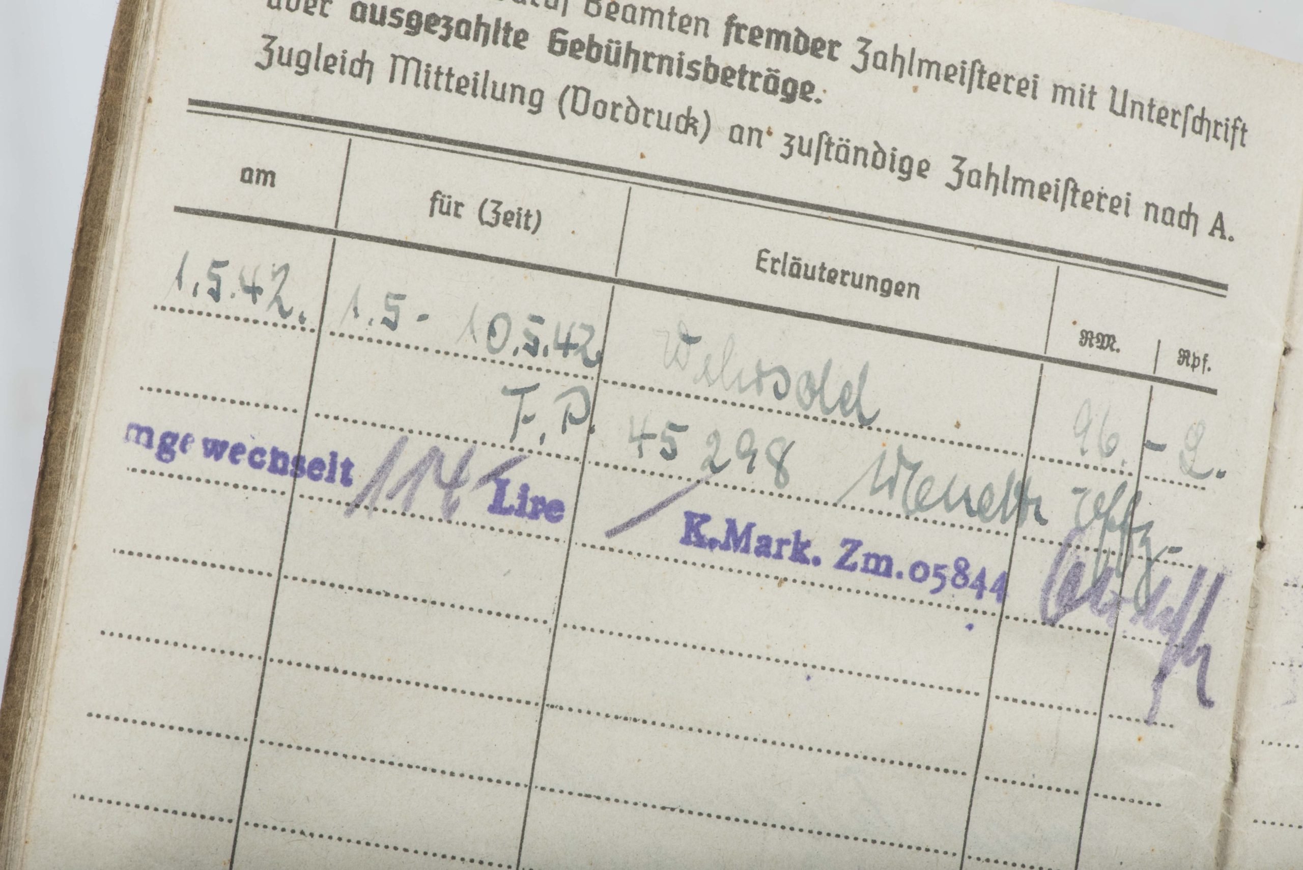 Afrikakorps Soldbuch grouping to Gefreiter Gerhard Strauß — image 52