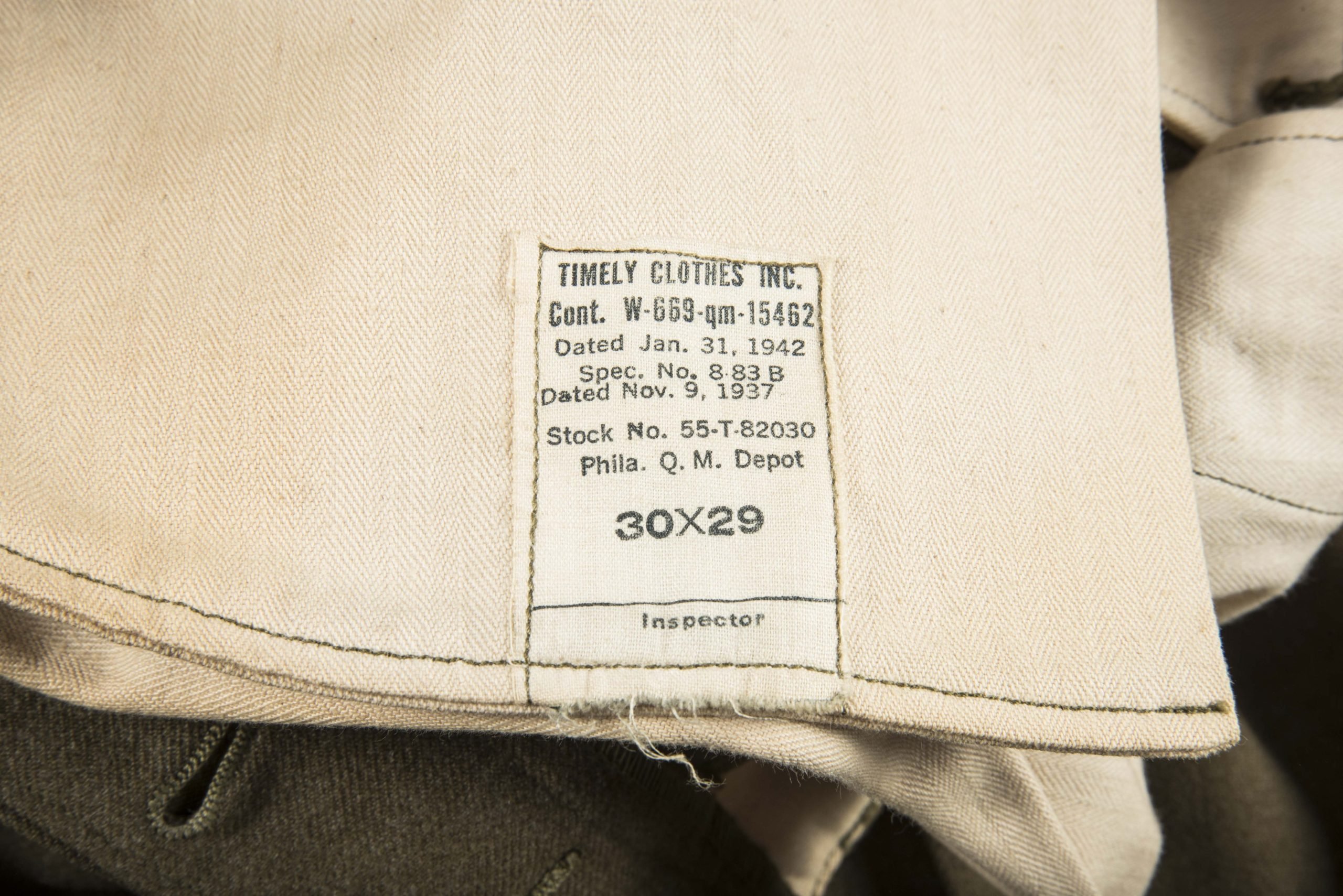 US field trousers special 30×29 Jan 31 1942 — image 9