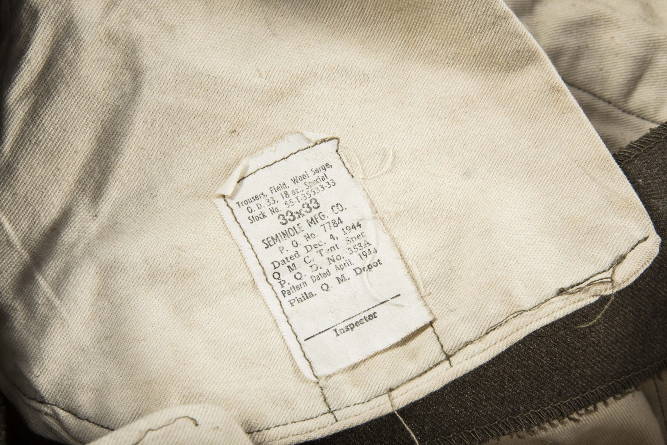US field trousers special 33×33 Dec 4 1944 — image 11