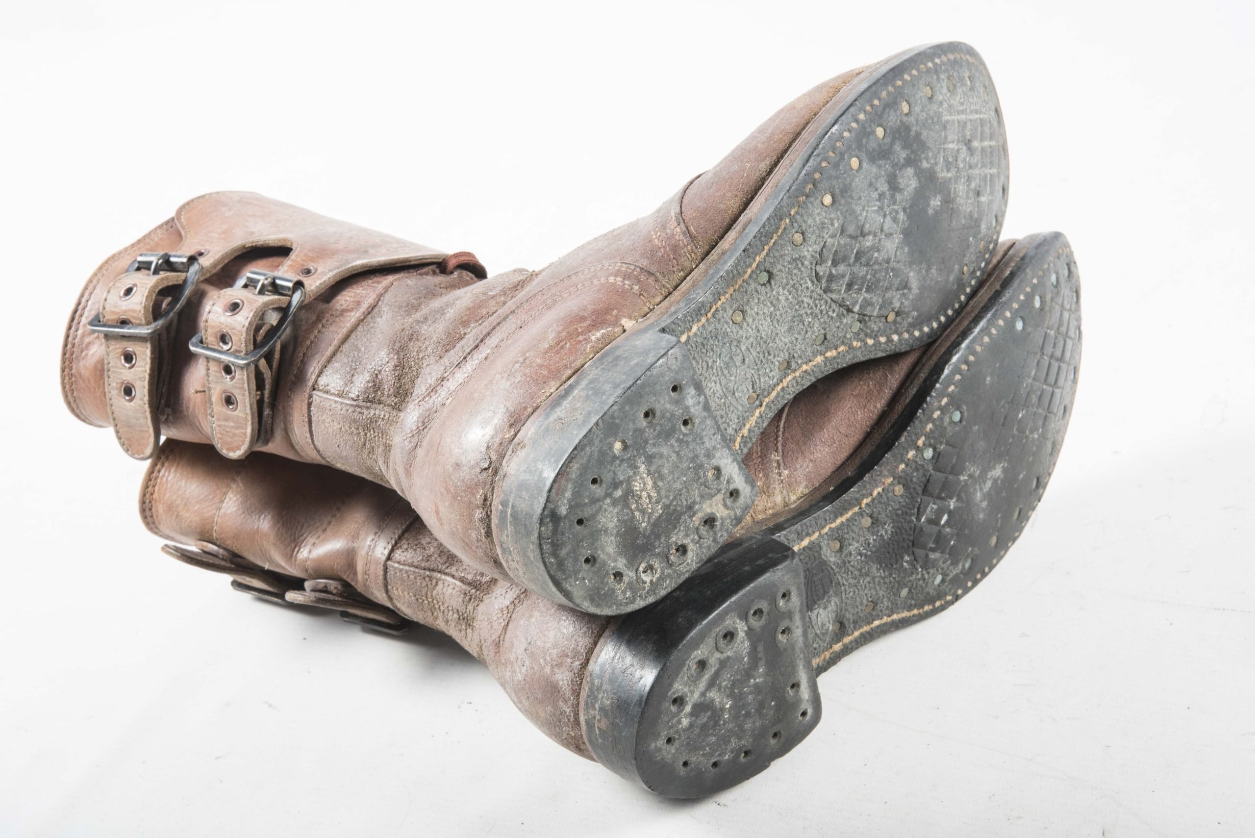 US Buckle boots marked size 7 D dated 1945 — image 5