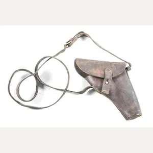 British flare holster with carrying strap