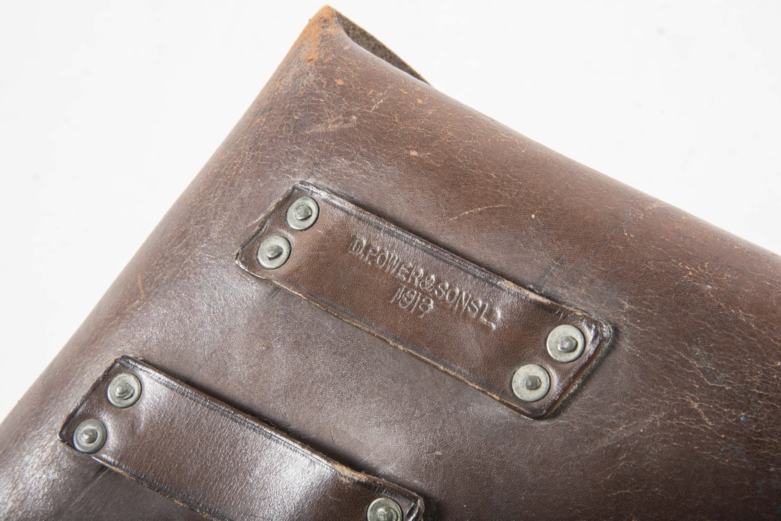 First World War British Navy Webley holster marked D. Power & Sons 1917/1918 — image 4