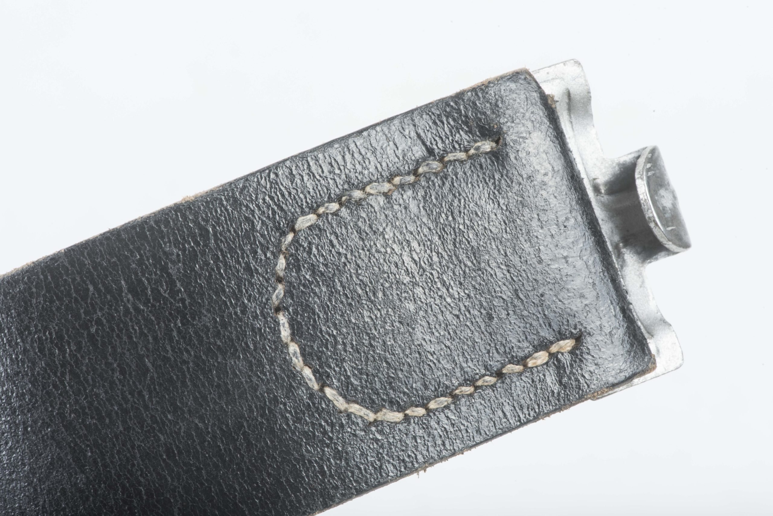 Unissued leather equipment belt dated 1941, size 115 — image 2