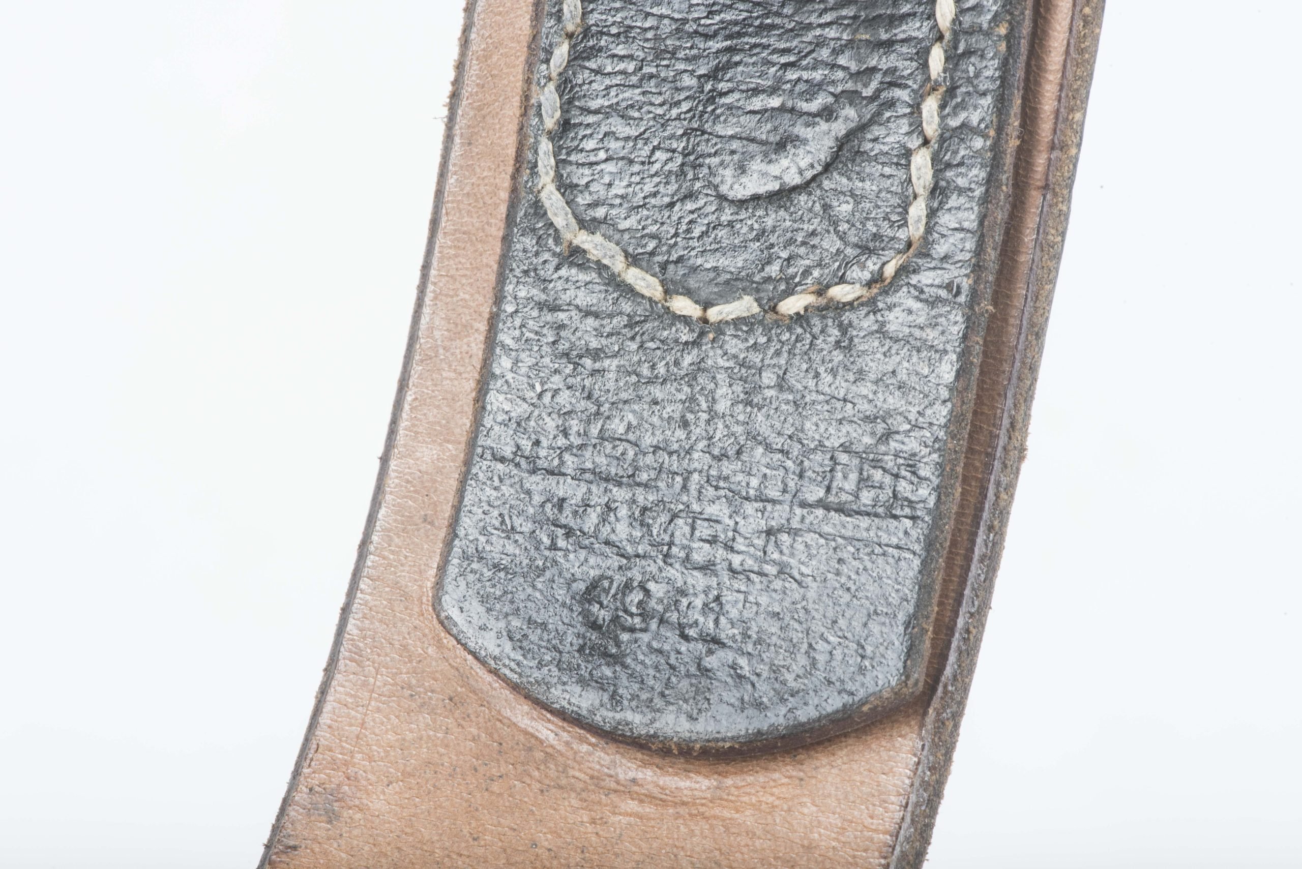Unissued leather equipment belt dated 1941, size 115 — image 6