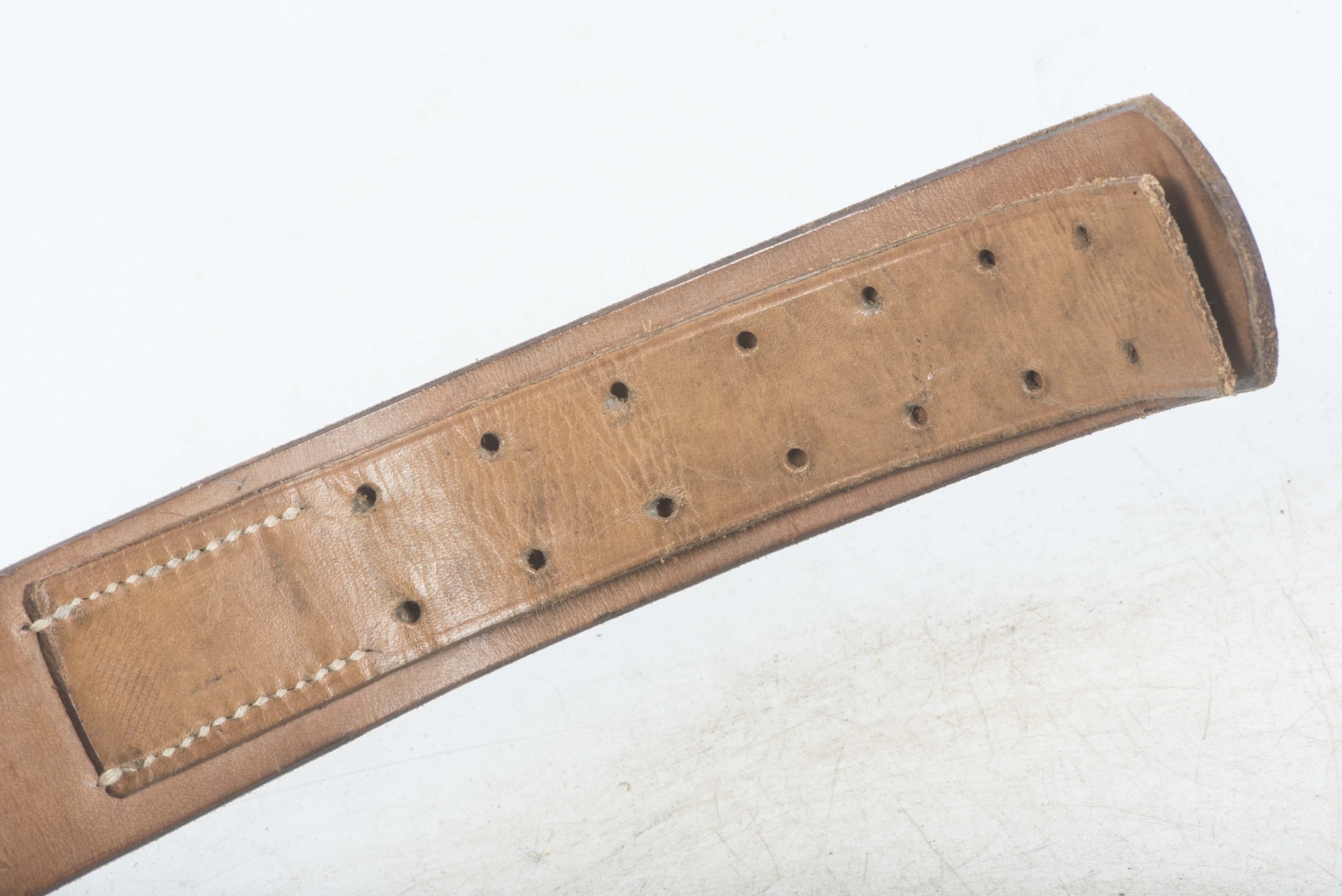 Unissued leather equipment belt dated 1941, size 115 — image 7
