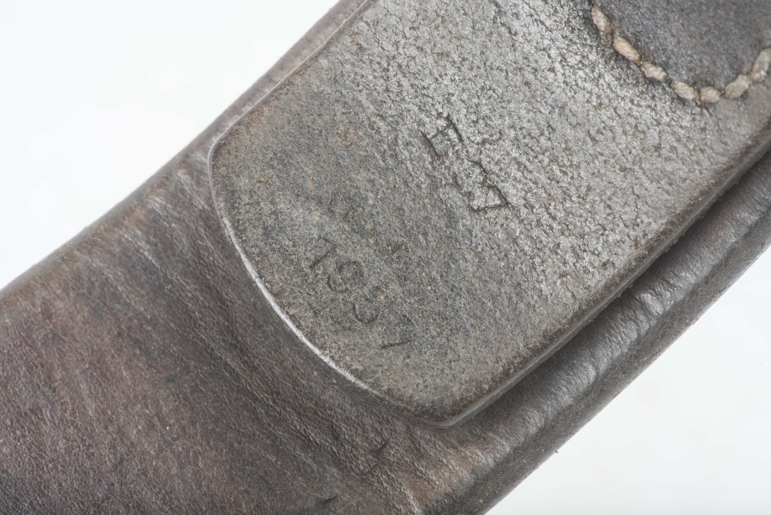 Leather equipment belt lated 1937 size 88 — image 5