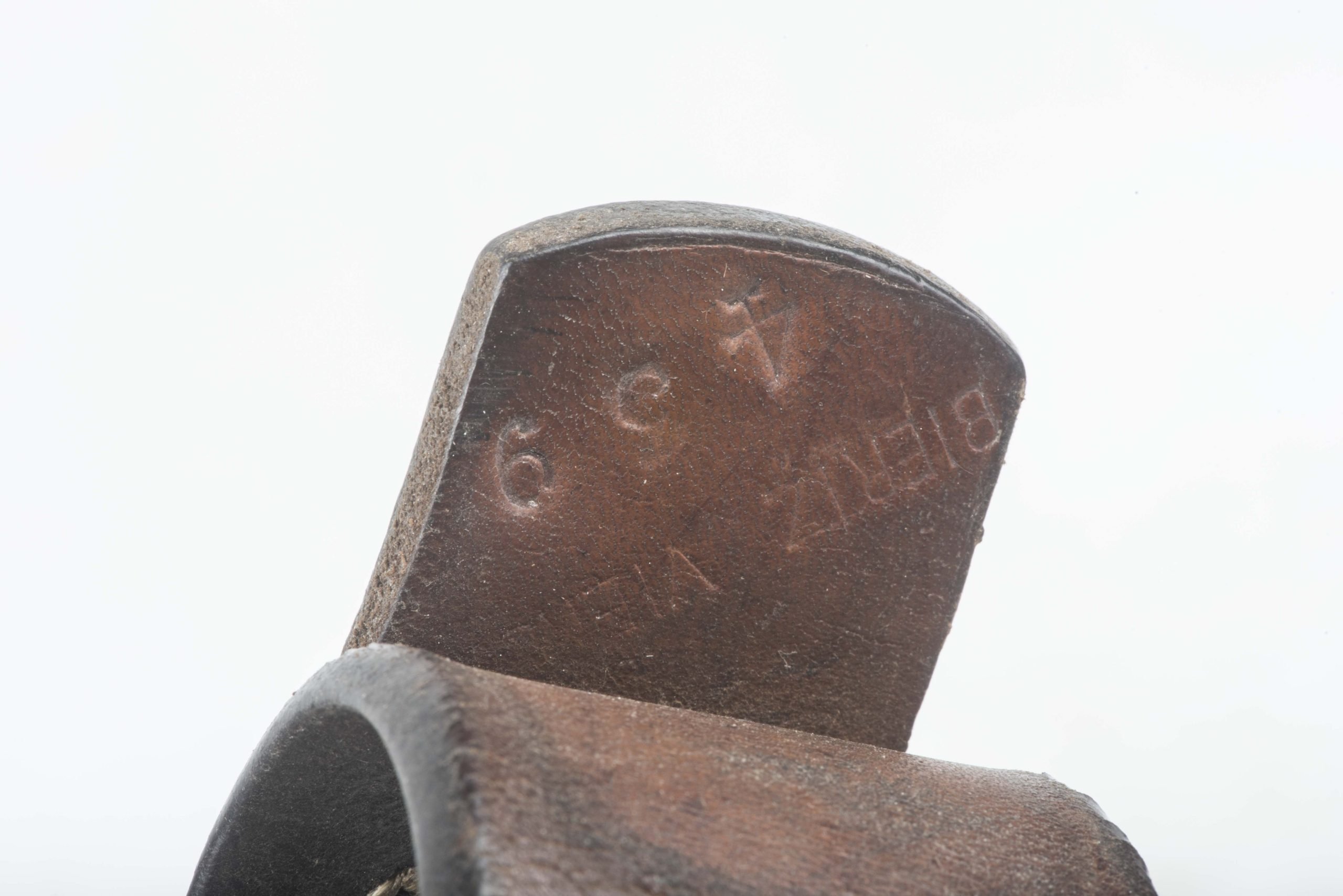 Leather equipment belt marked Biertz 4 39 — image 9