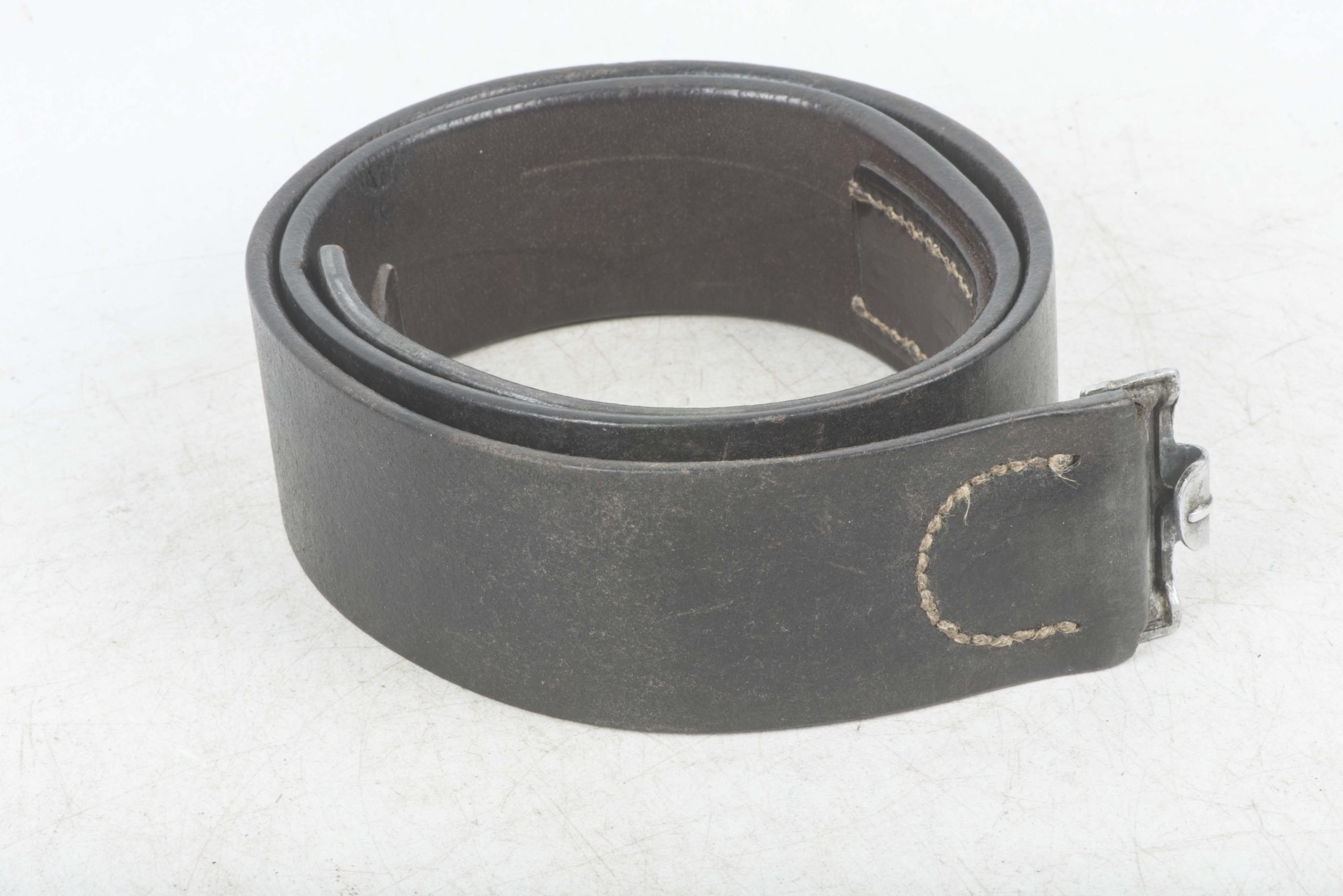 Leather equipment belt marked Biertz 4 39 — image 2