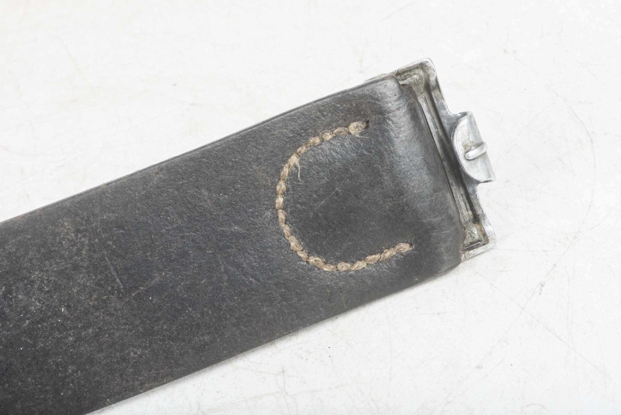 Leather equipment belt marked Biertz 4 39 — image 7