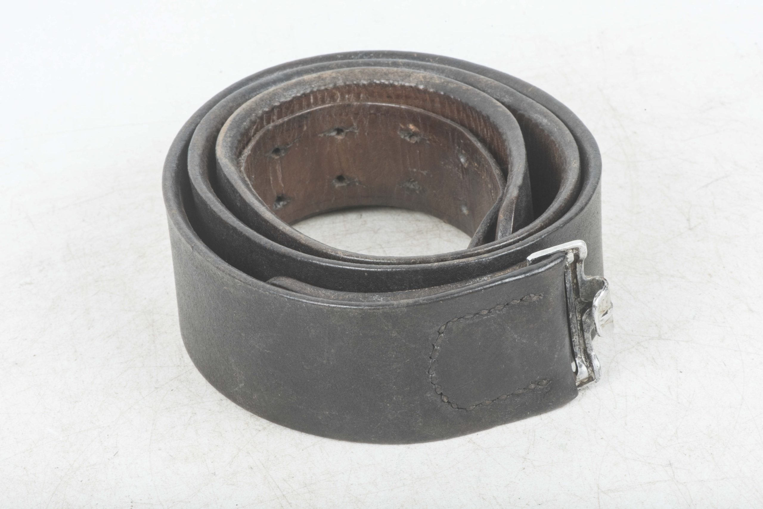 Leather equipment belt dated 1935 — image 2