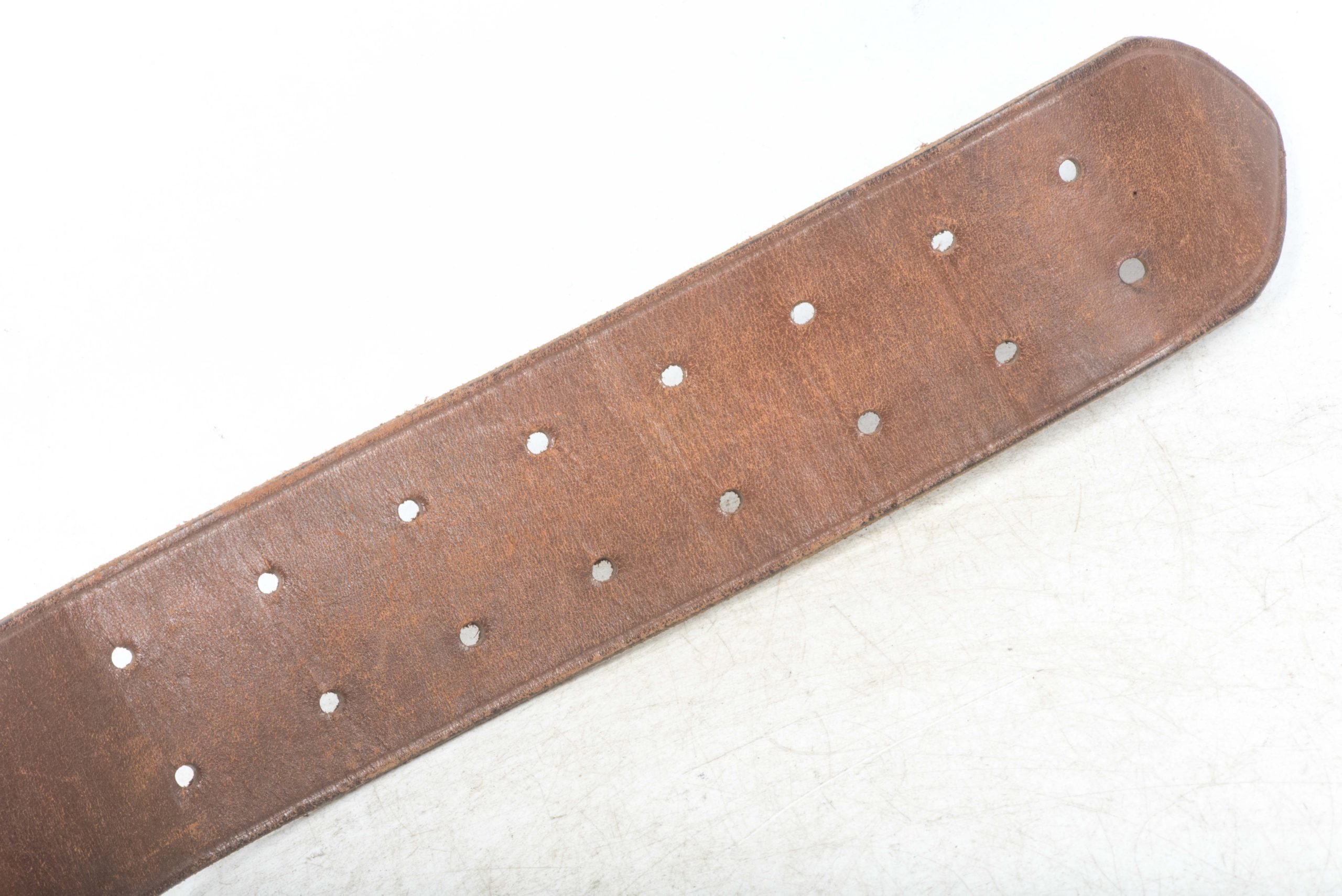 Double claw officers belt or Zweidorn dated 1937 with Assmann buckle — image 4