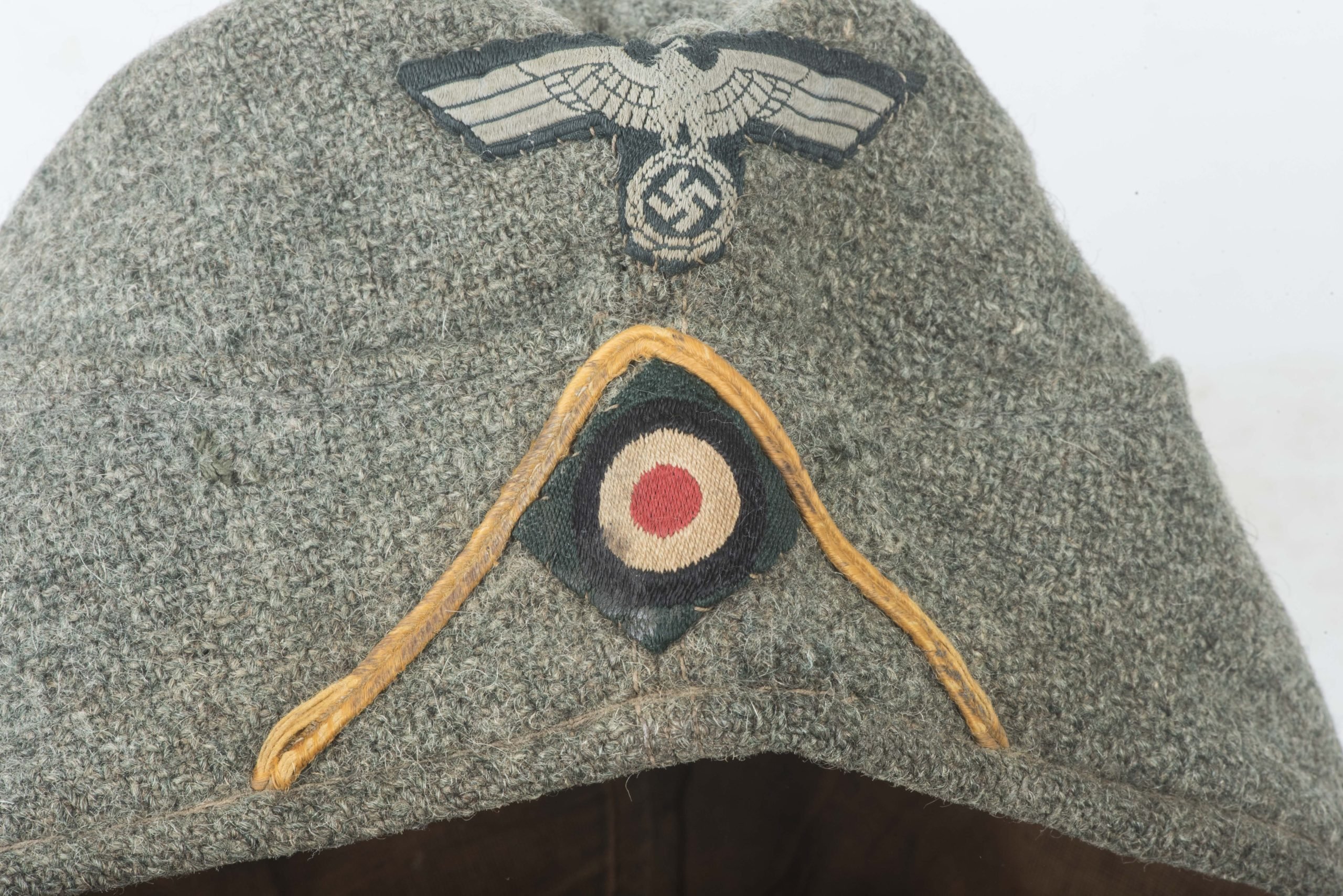 Heer EM / NCO overseas cap for Aufklärung made from recycled Dutch course wool — image 3