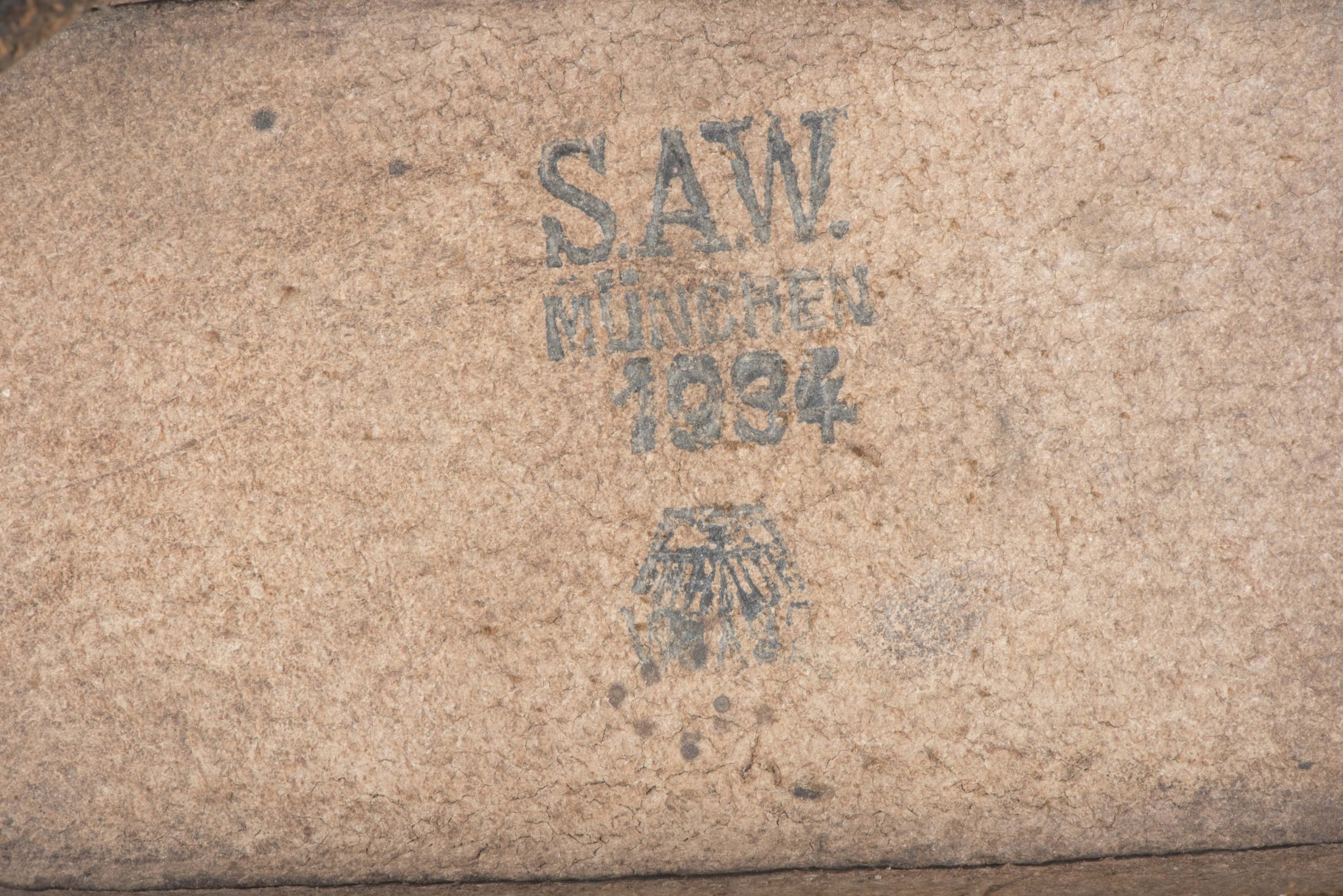 Rare 6×30 Dienstglas strap marked SAW München 1934 — image 4