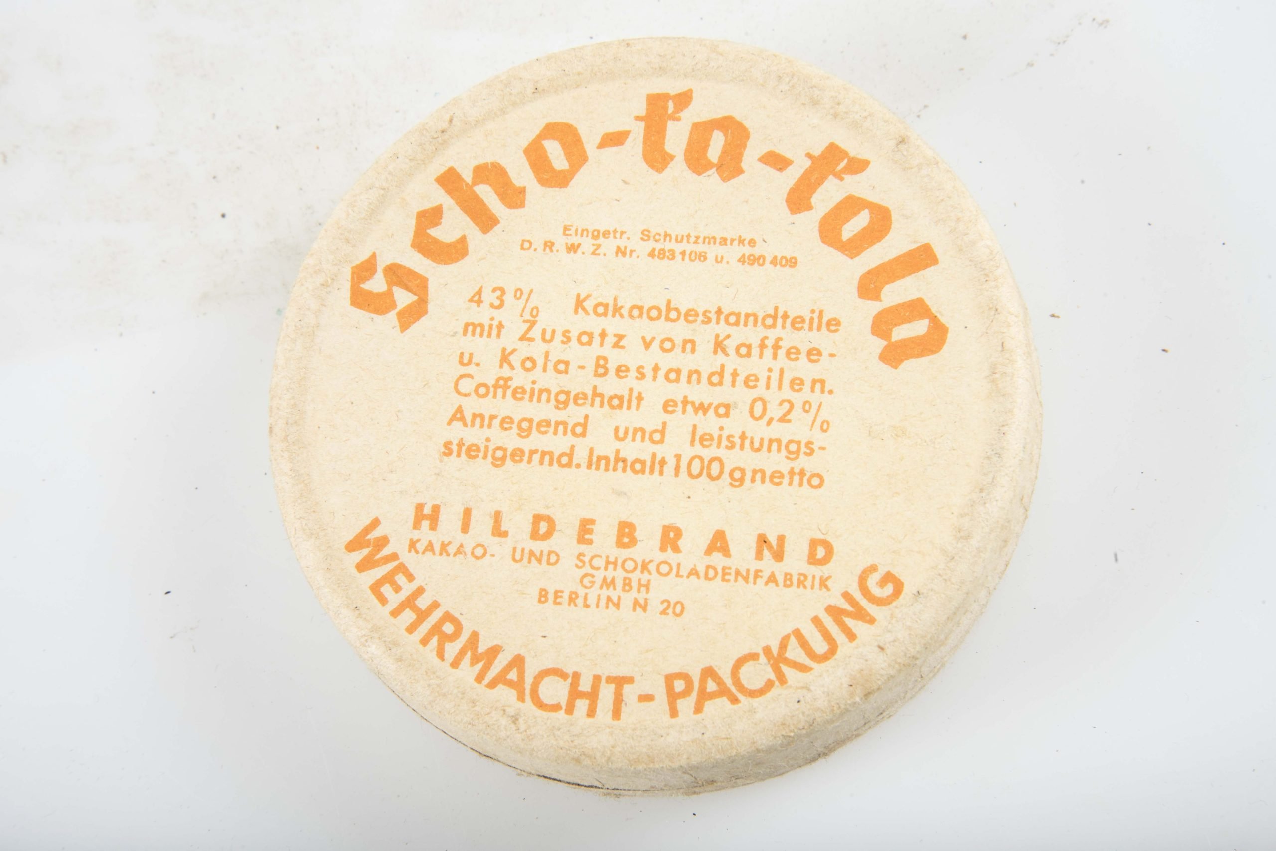 Rare cardboard Scho-Ka-Kola ration chocolate package 9/44 — image 5