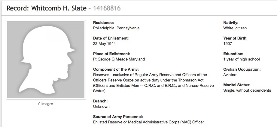 USAAF seat parachute named Whitcomb H Slate F/0 T 184533 — image 19