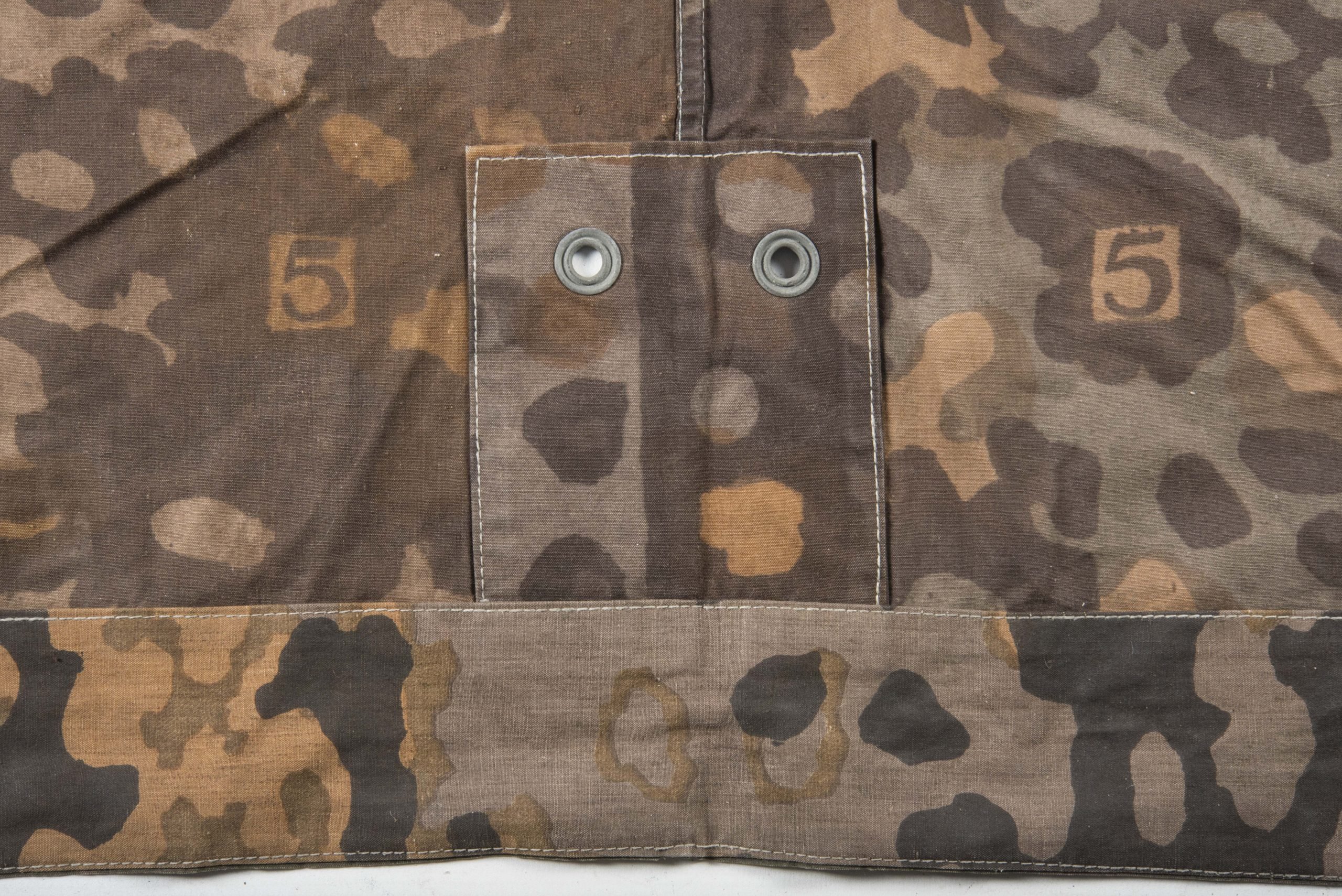 Rare Waffen-SS Zeltbahn in plane tree 5/5 handscreened camouflage — image 3