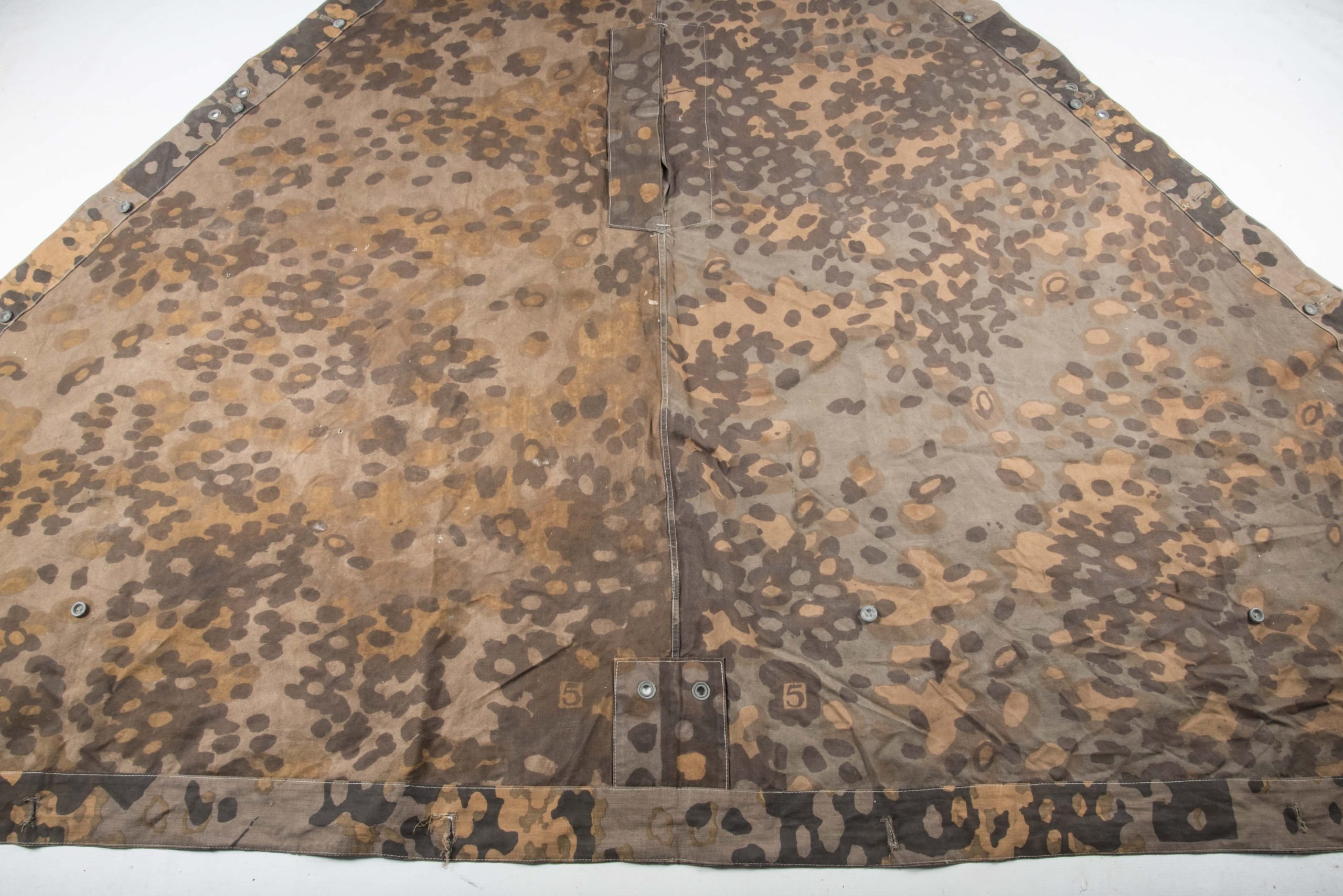 Rare Waffen-SS Zeltbahn in plane tree 5/5 handscreened camouflage — image 4
