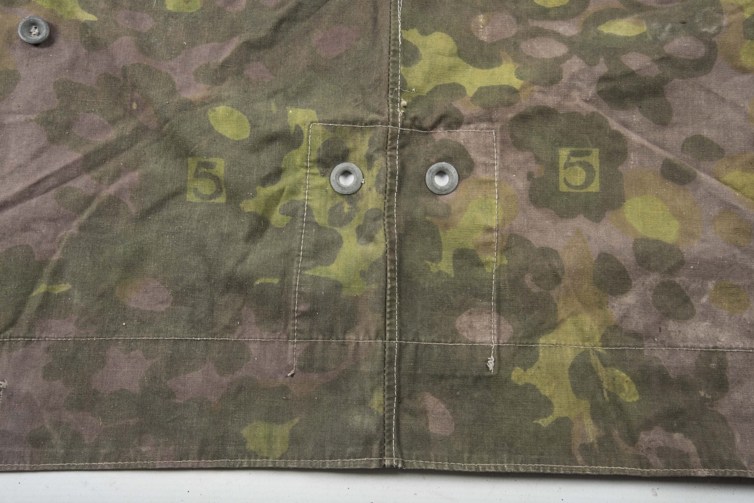 Rare Waffen-SS Zeltbahn in plane tree 5/5 handscreened camouflage — image 8