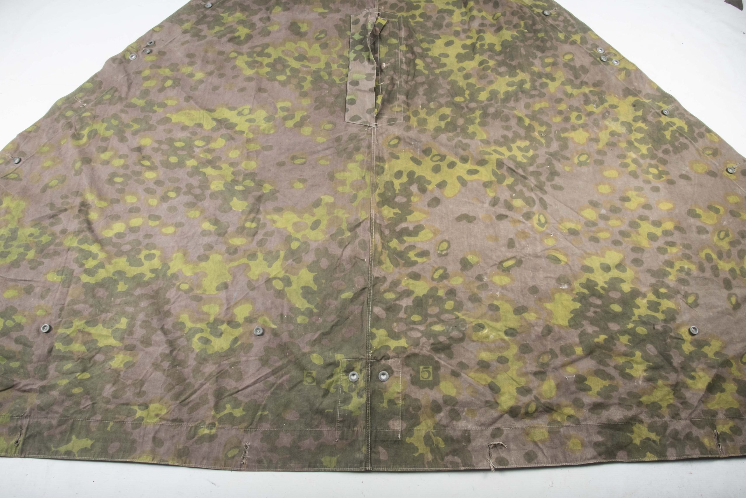 Rare Waffen-SS Zeltbahn in plane tree 5/5 handscreened camouflage — image 9