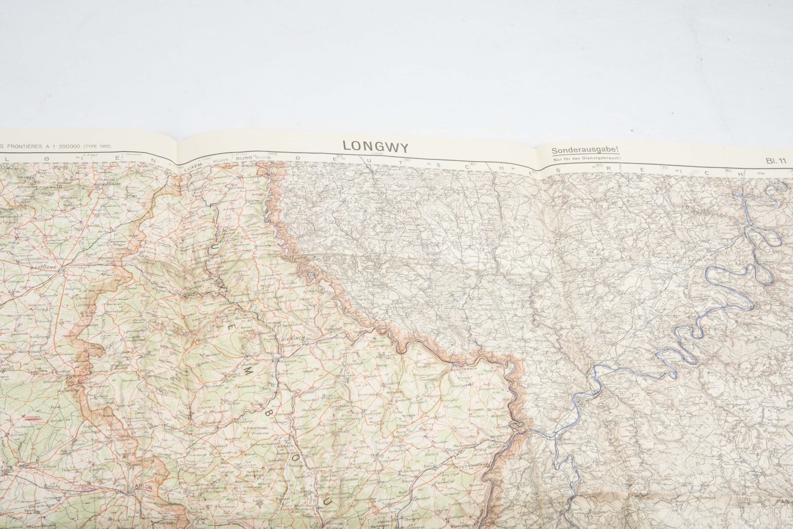 Heer map plotting board or Kartenbrett with marked maps — image 10