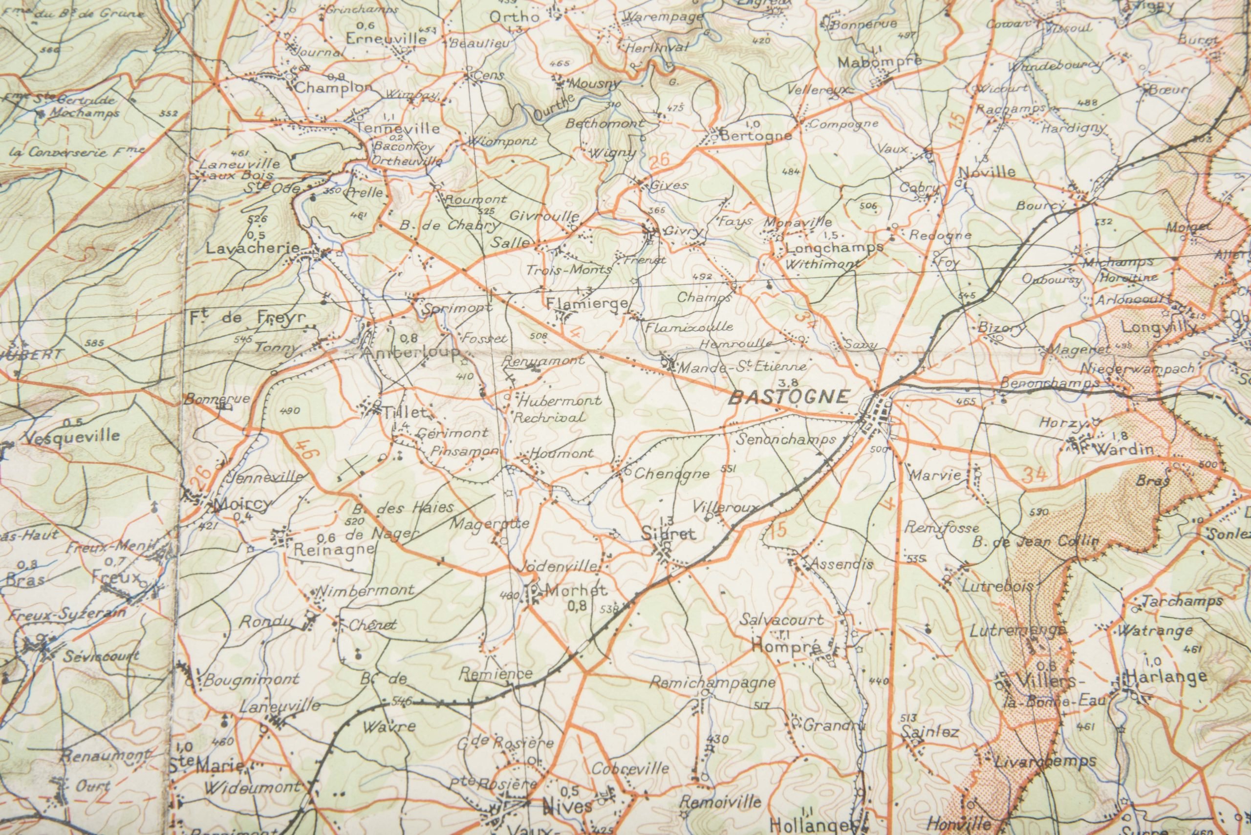 Heer map plotting board or Kartenbrett with marked maps — image 19