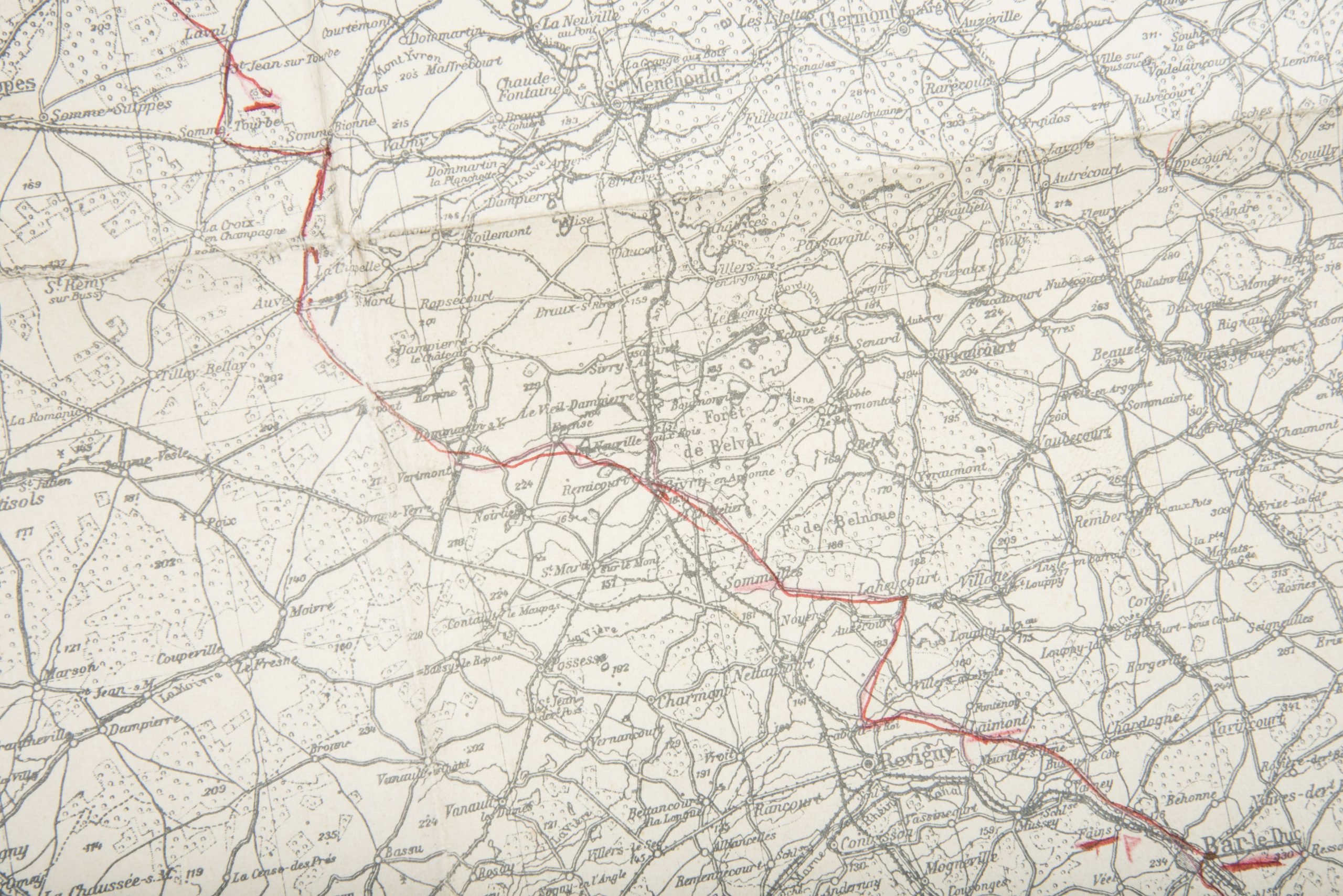 Heer map plotting board or Kartenbrett with marked maps — image 23