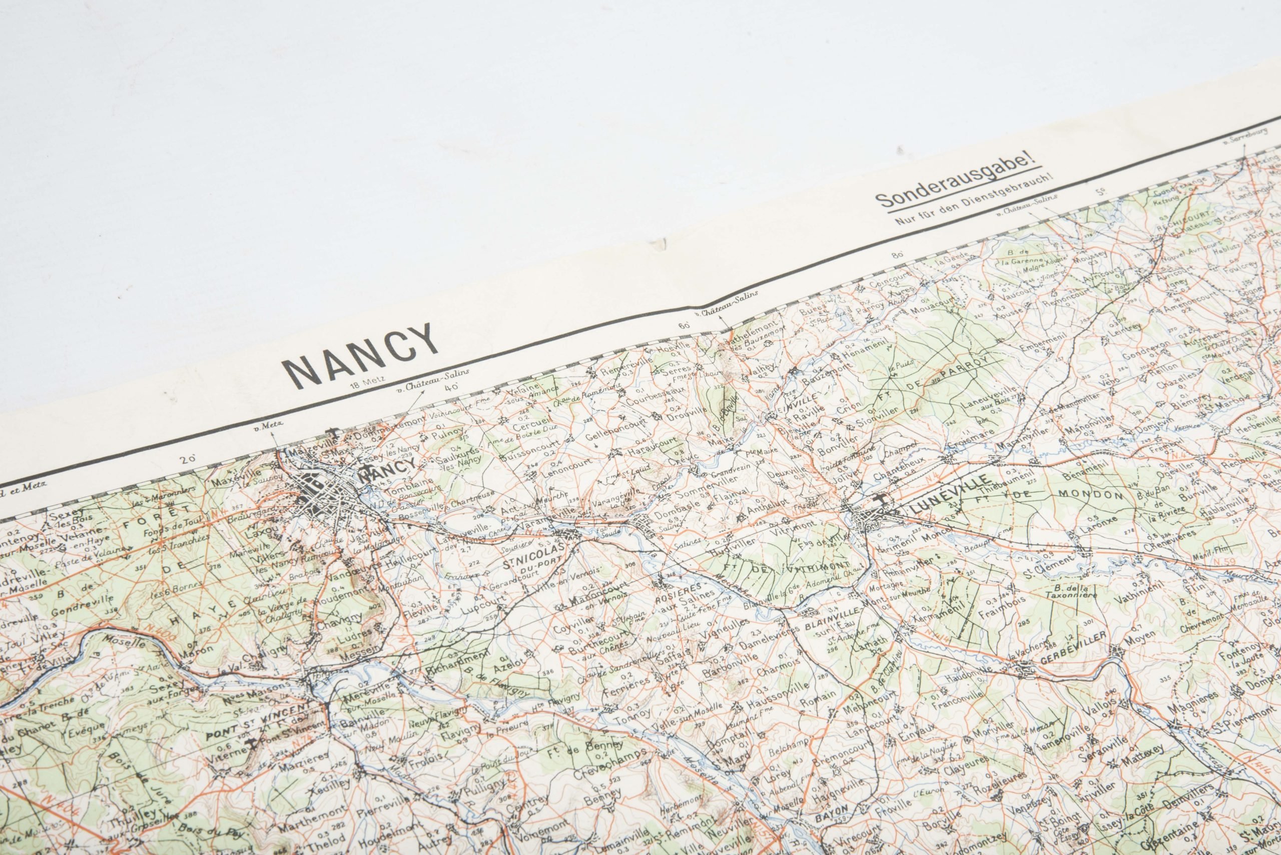 Heer map plotting board or Kartenbrett with marked maps — image 34