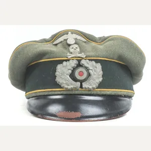 Heer EM / NCO crushed cavalry visor with skull