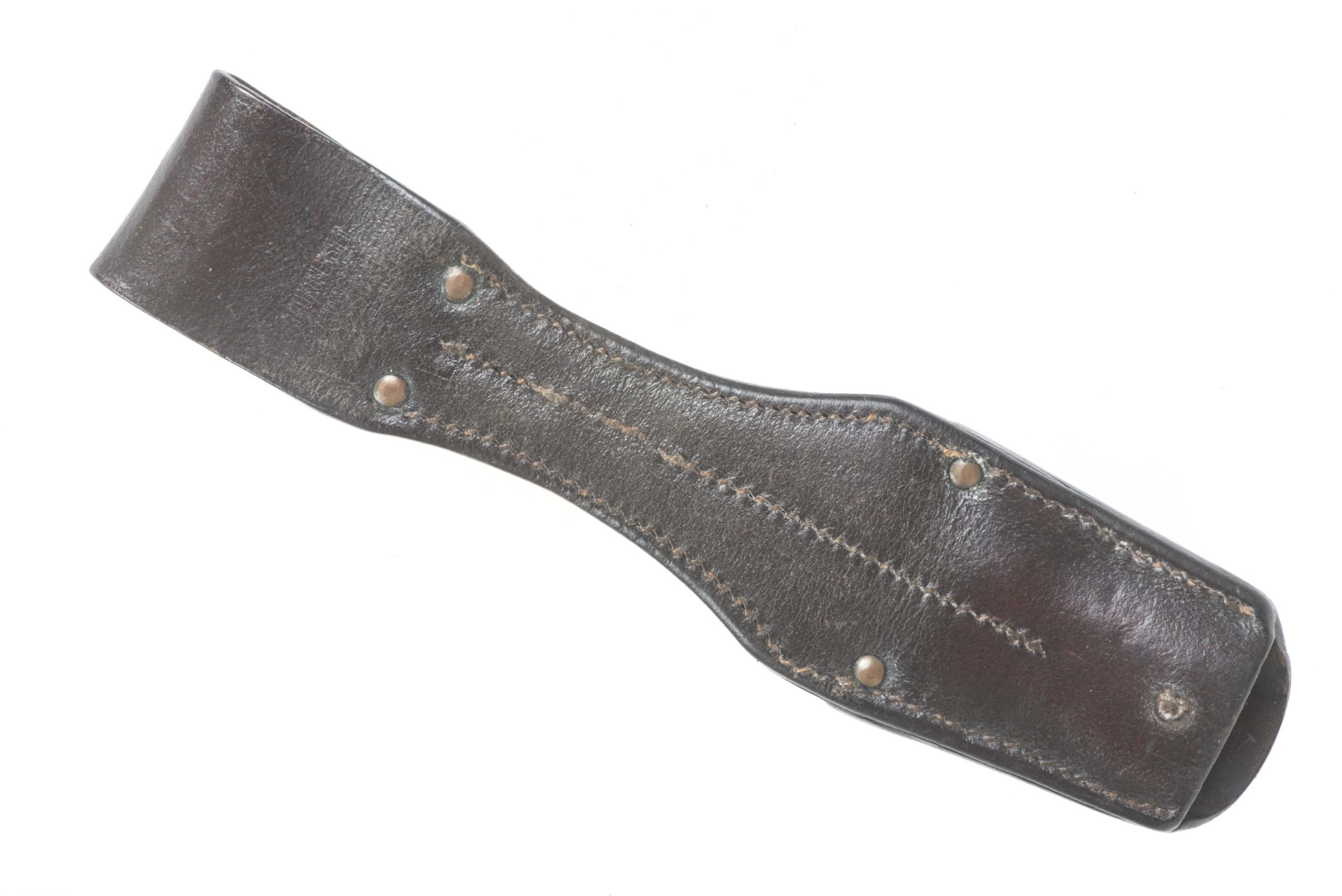 Luftwaffe issue chocolate brown K98 bayonet frog marked Otto koberstein, LBA — image 2